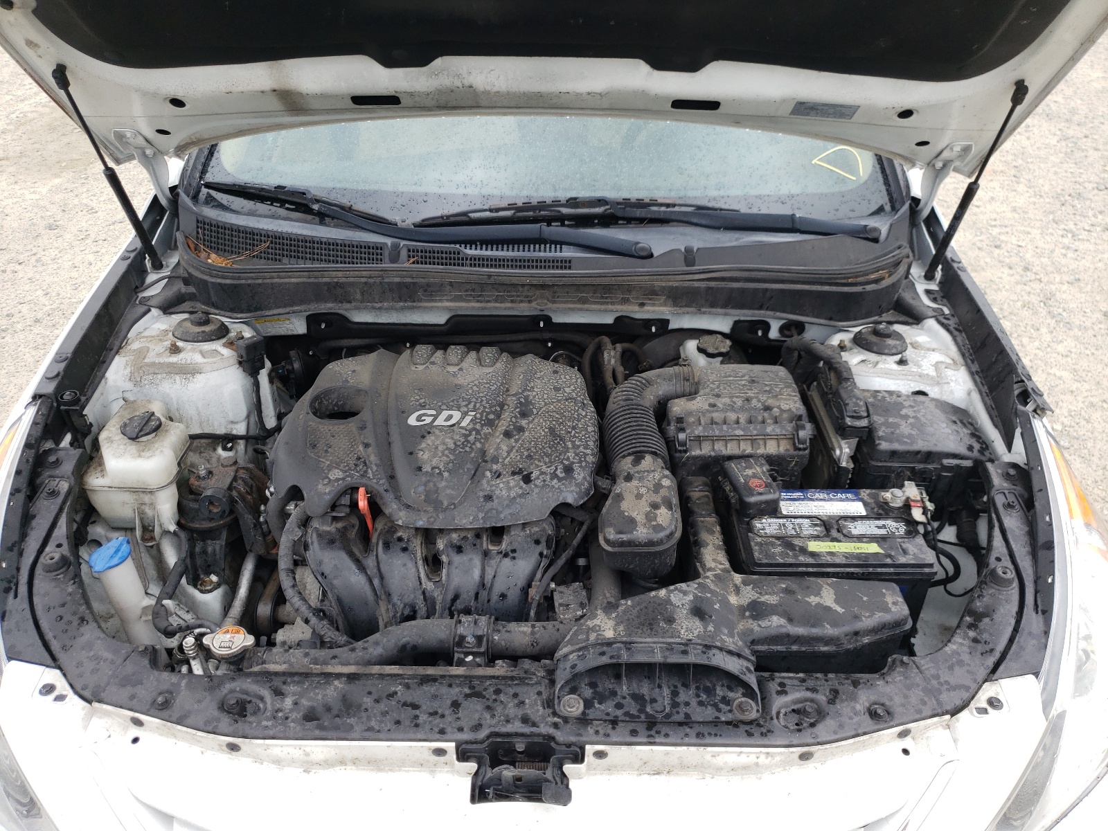 2013 Hyundai Sonata Gls White vin: 5NPEB4AC3DH712351