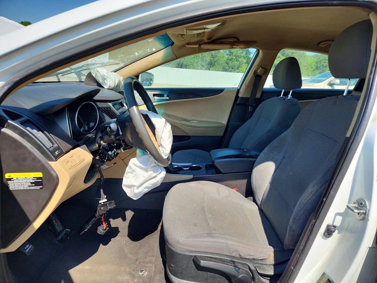 2013 Hyundai Sonata Gls White vin: 5NPEB4AC3DH712351
