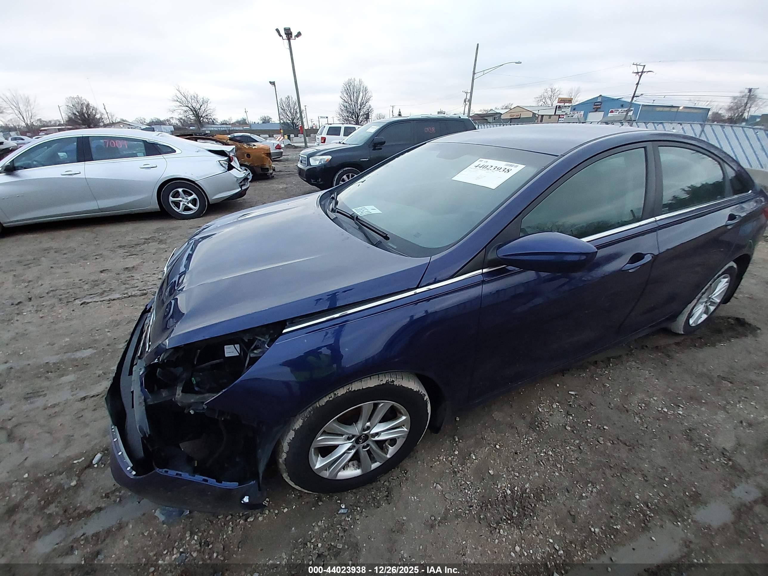 2013 Hyundai Sonata Gls Blue vin: 5NPEB4AC3DH720675
