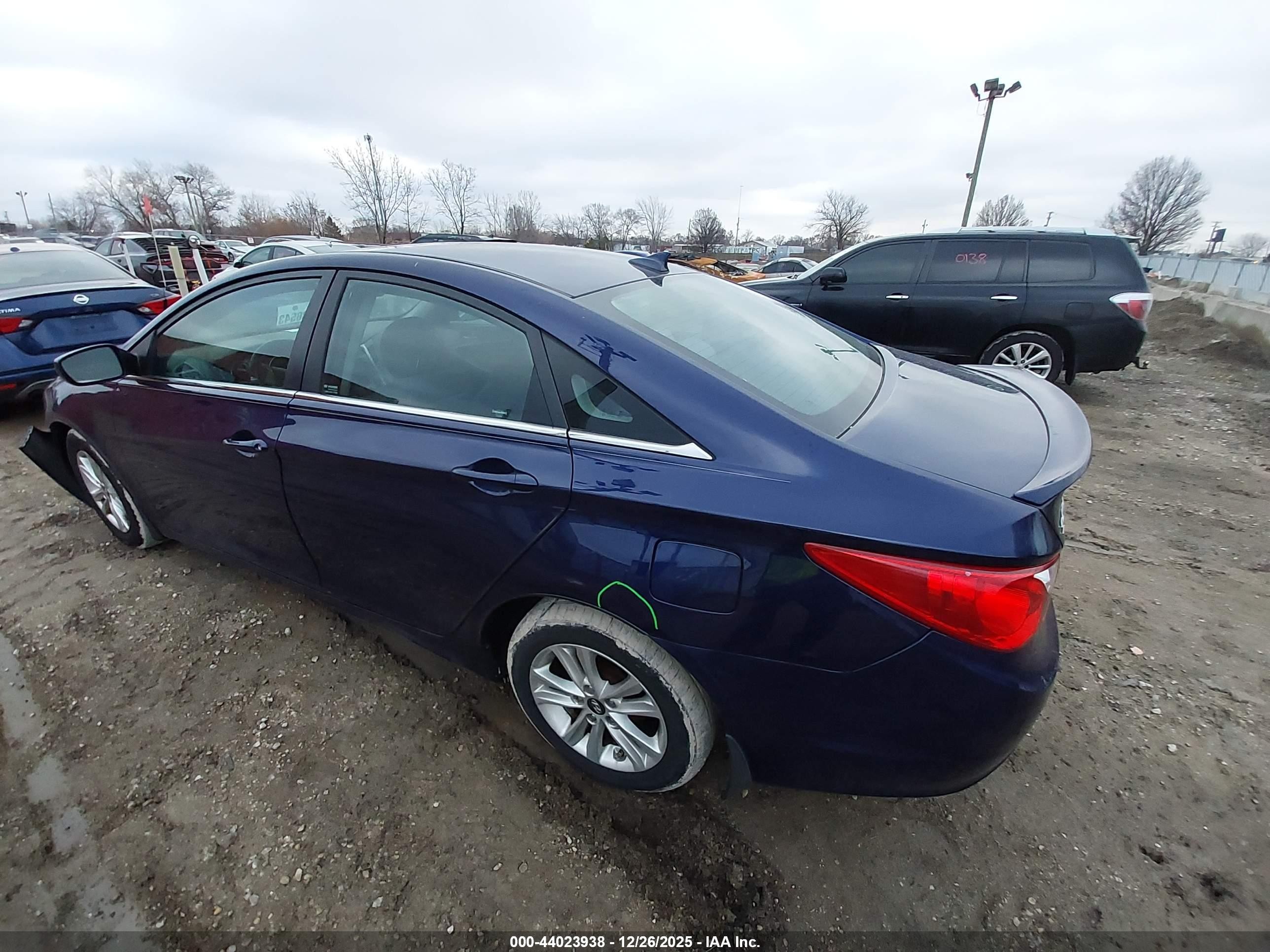 2013 Hyundai Sonata Gls Blue vin: 5NPEB4AC3DH720675