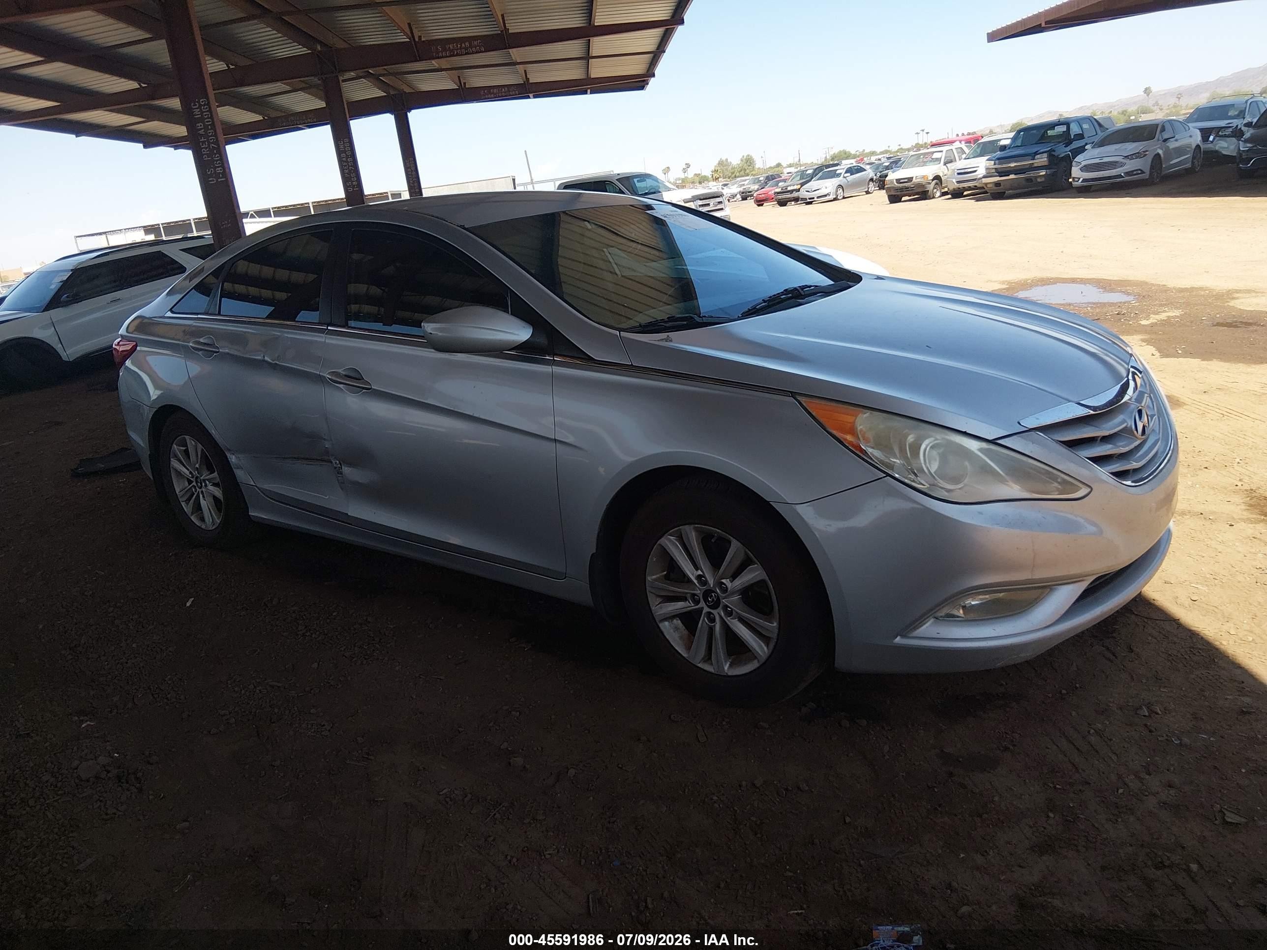 2013 Hyundai Sonata Gls Silver vin: 5NPEB4AC3DH722281
