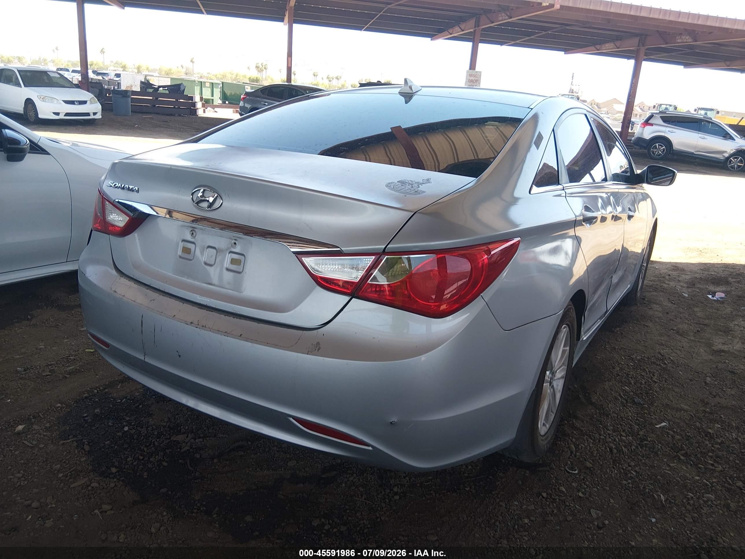 2013 Hyundai Sonata Gls Silver vin: 5NPEB4AC3DH722281