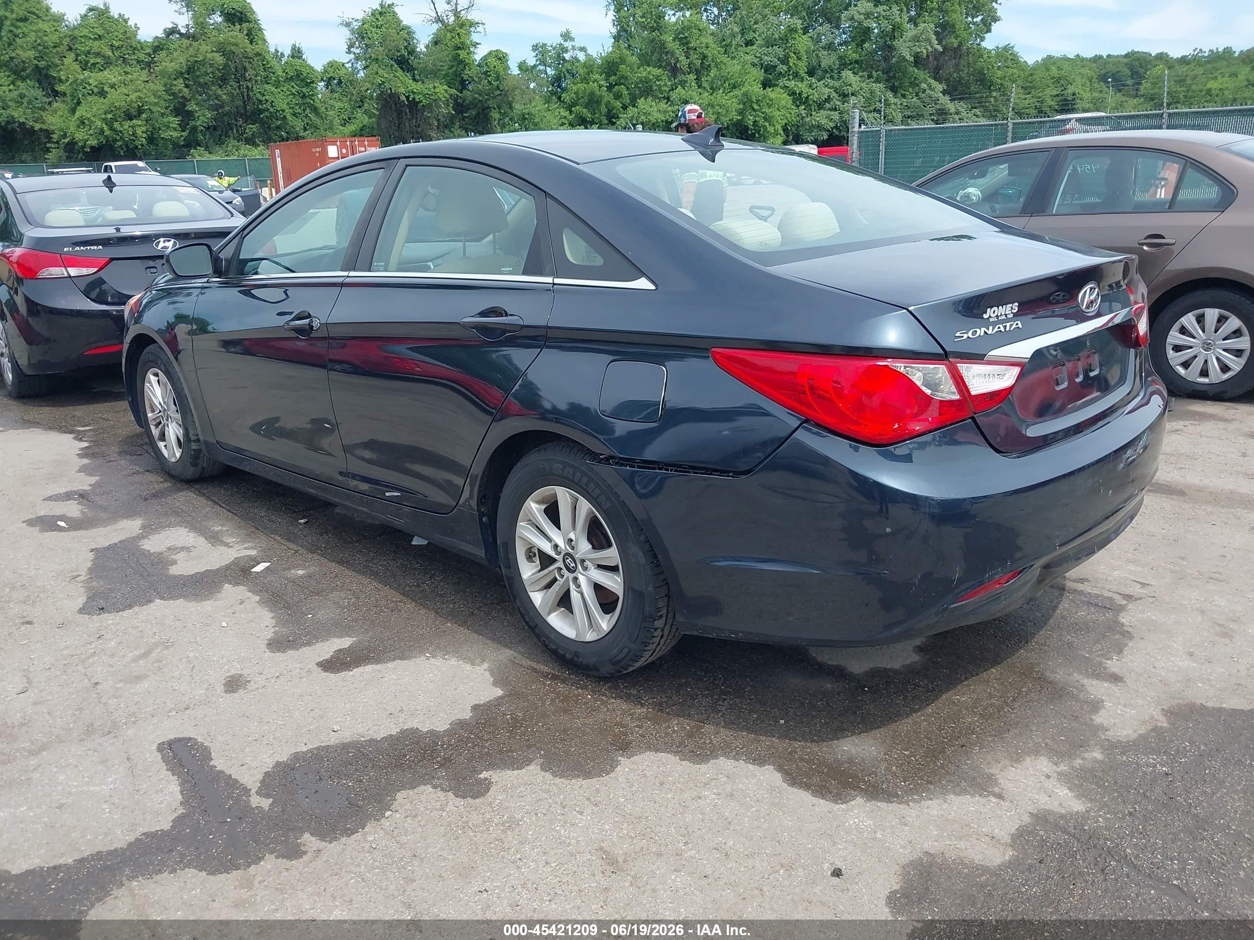 2013 Hyundai Sonata Gls Gray vin: 5NPEB4AC3DH725634