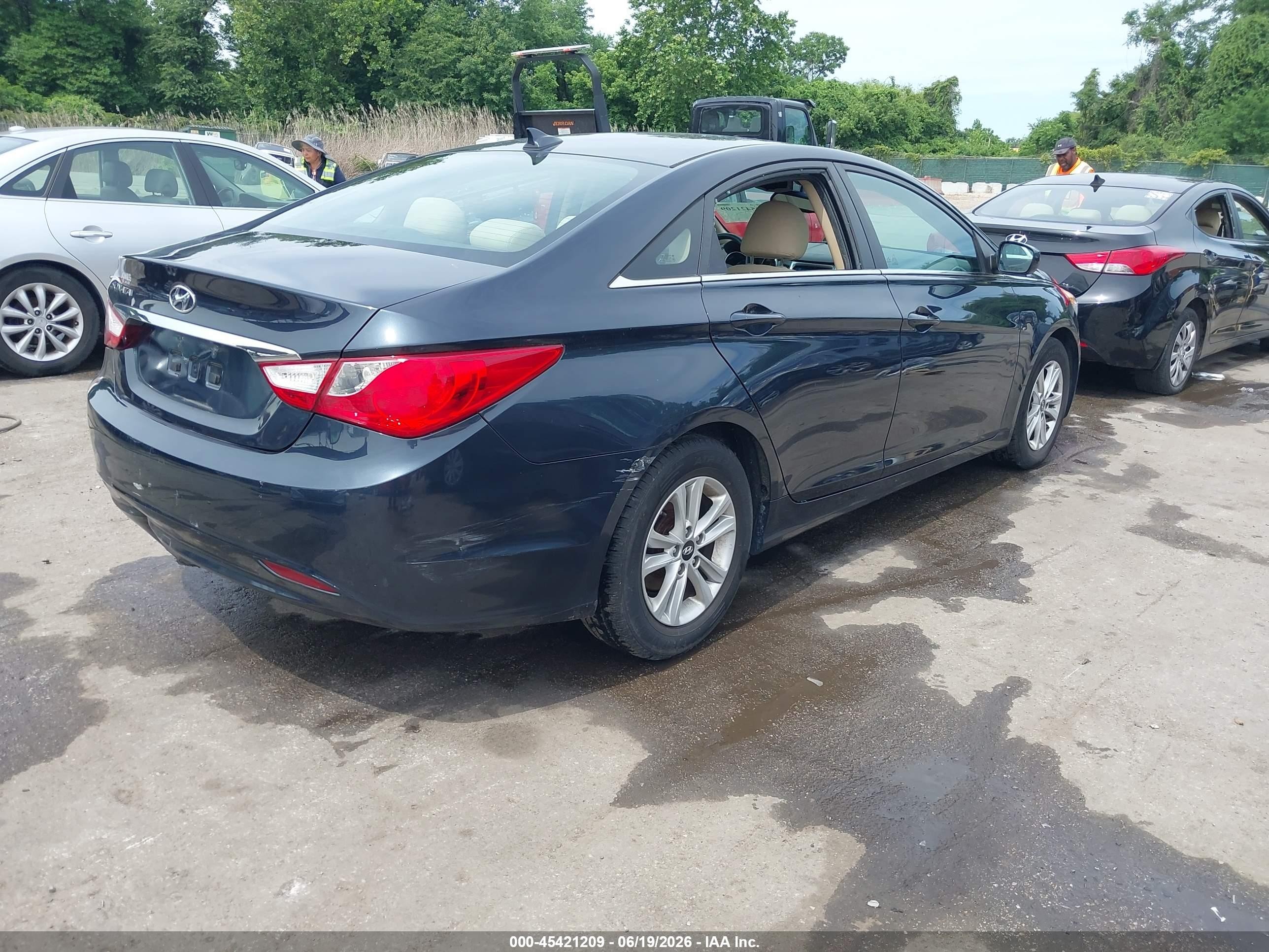 2013 Hyundai Sonata Gls Gray vin: 5NPEB4AC3DH725634