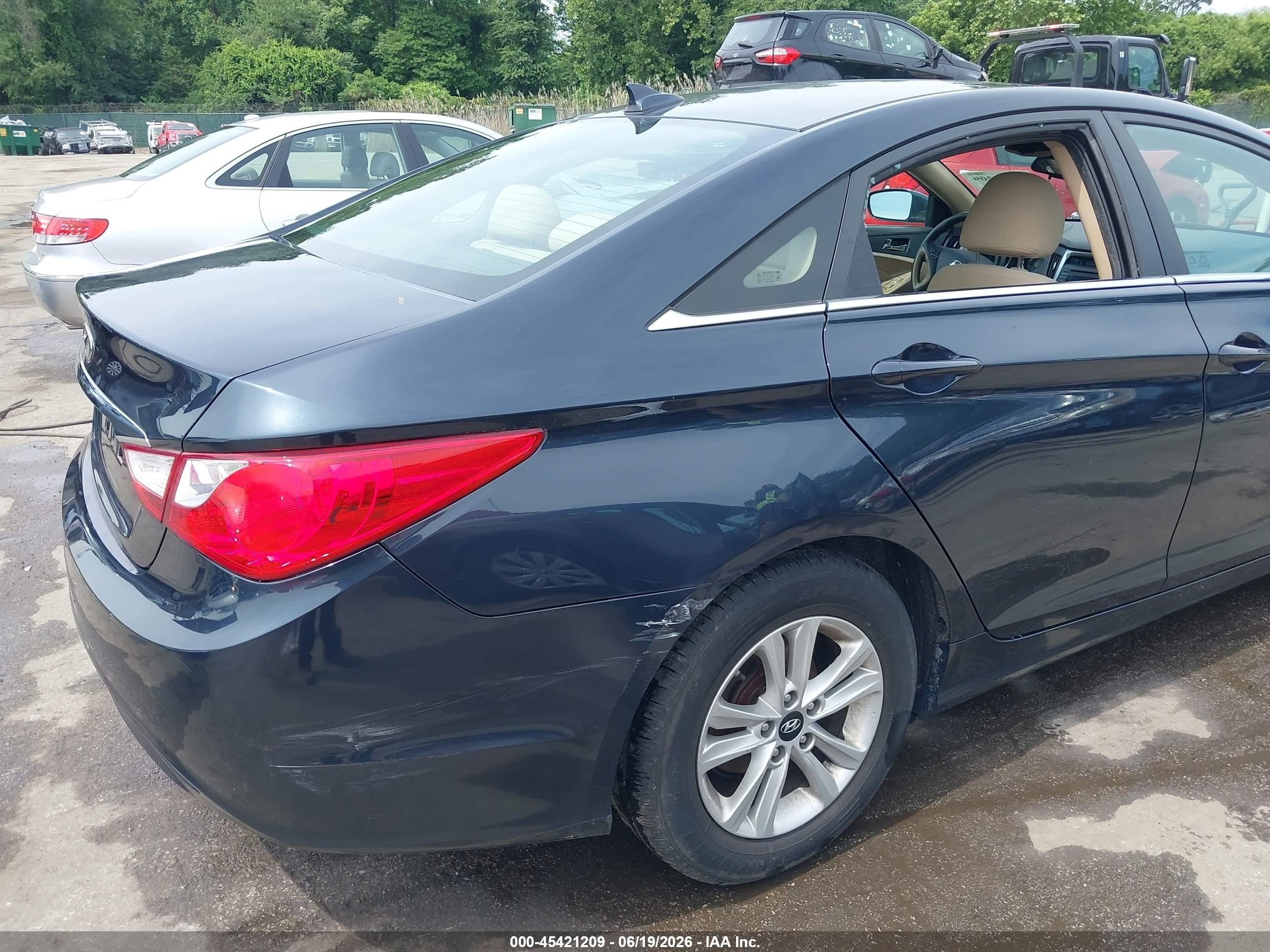 2013 Hyundai Sonata Gls Gray vin: 5NPEB4AC3DH725634