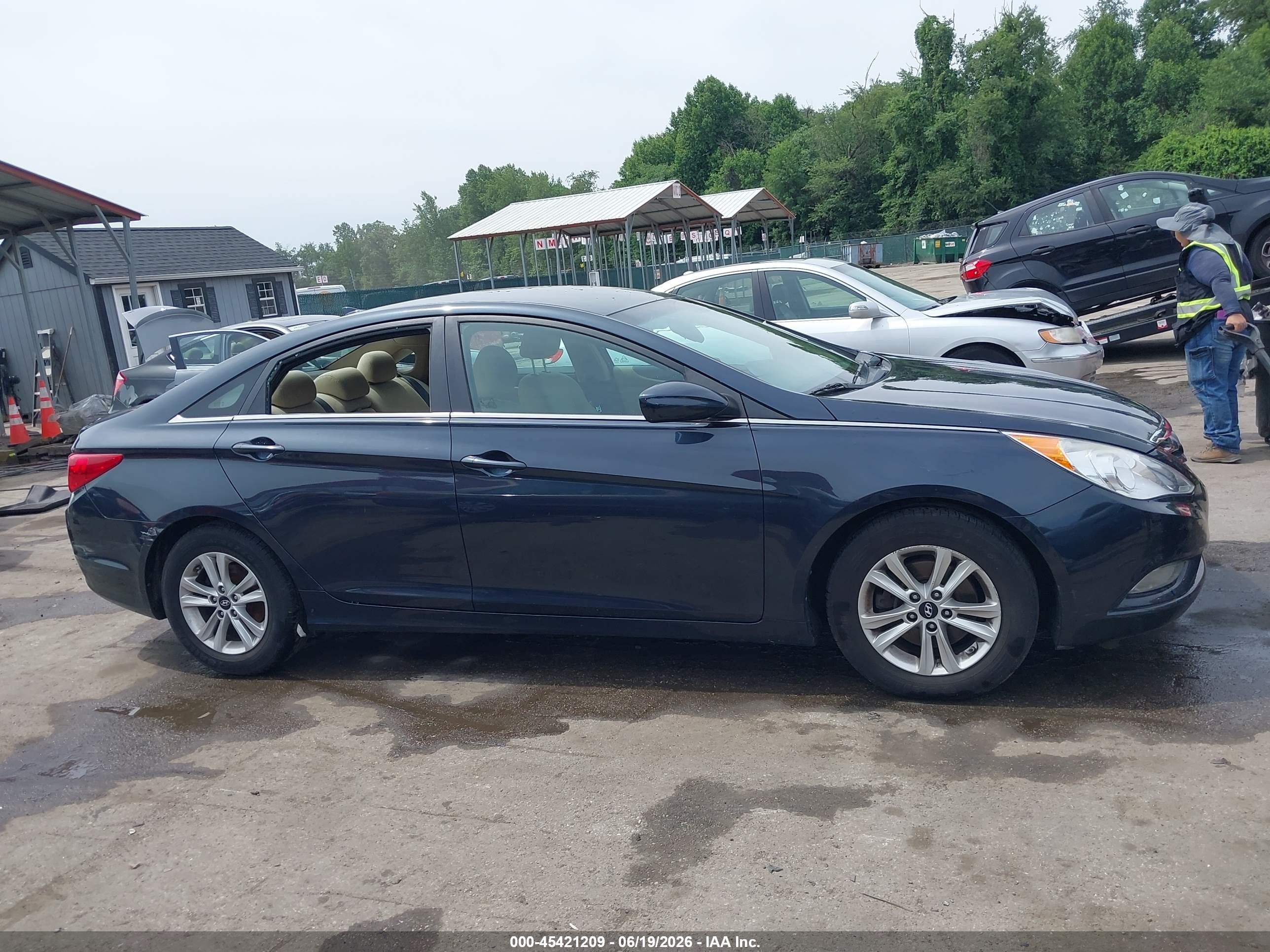 2013 Hyundai Sonata Gls Gray vin: 5NPEB4AC3DH725634