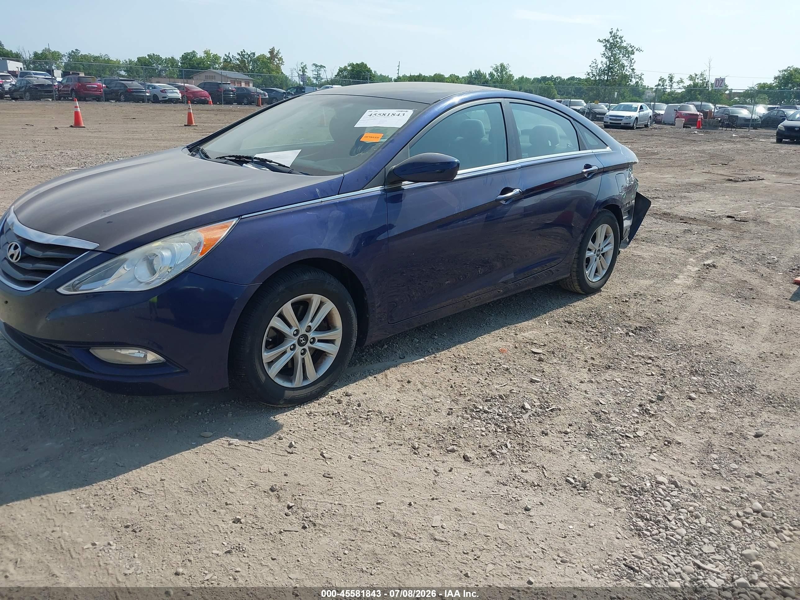 2013 Hyundai Sonata Gls Blue vin: 5NPEB4AC3DH727593