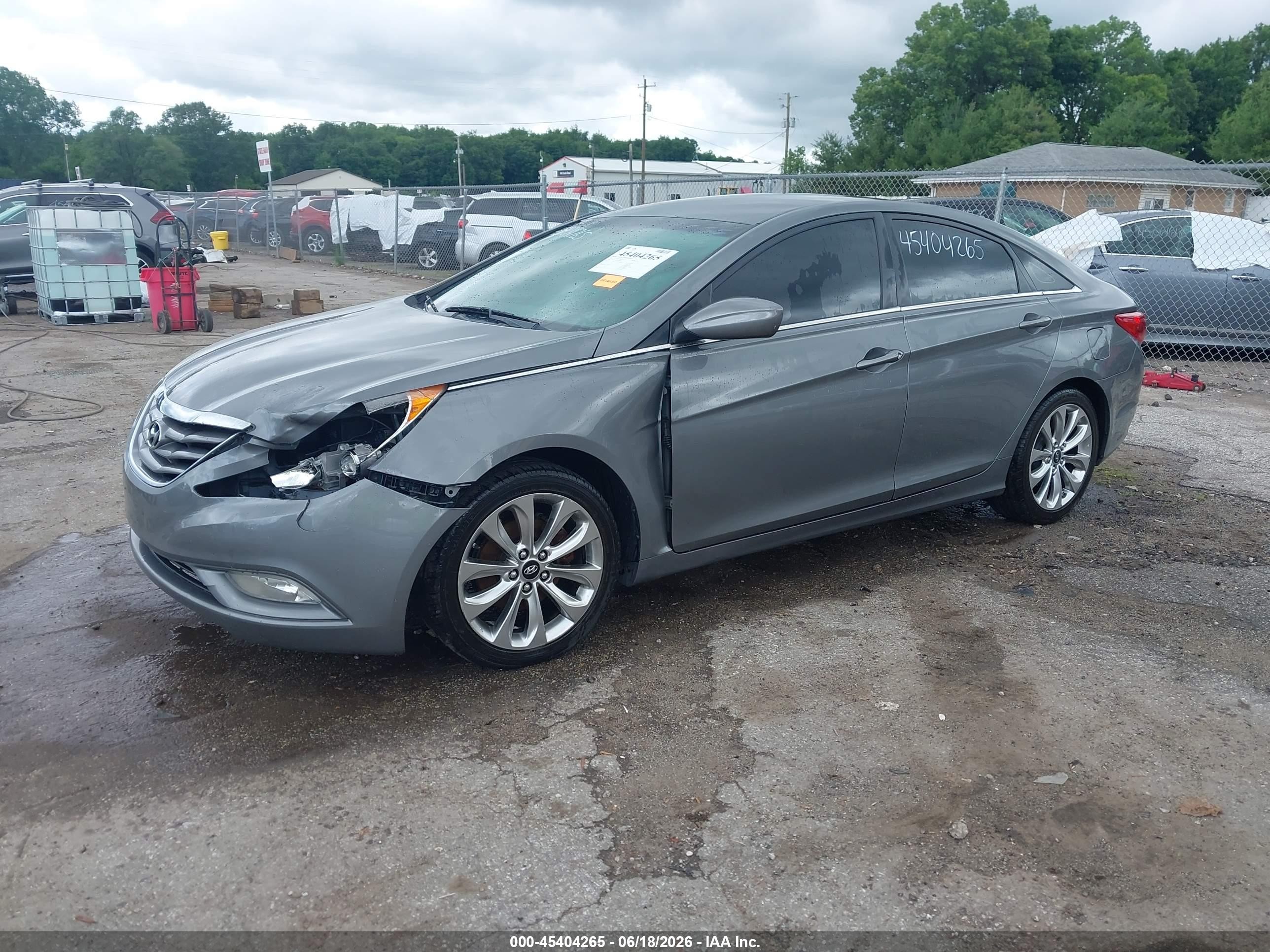 2013 Hyundai Sonata Gls Серый vin: 5NPEB4AC3DH732812