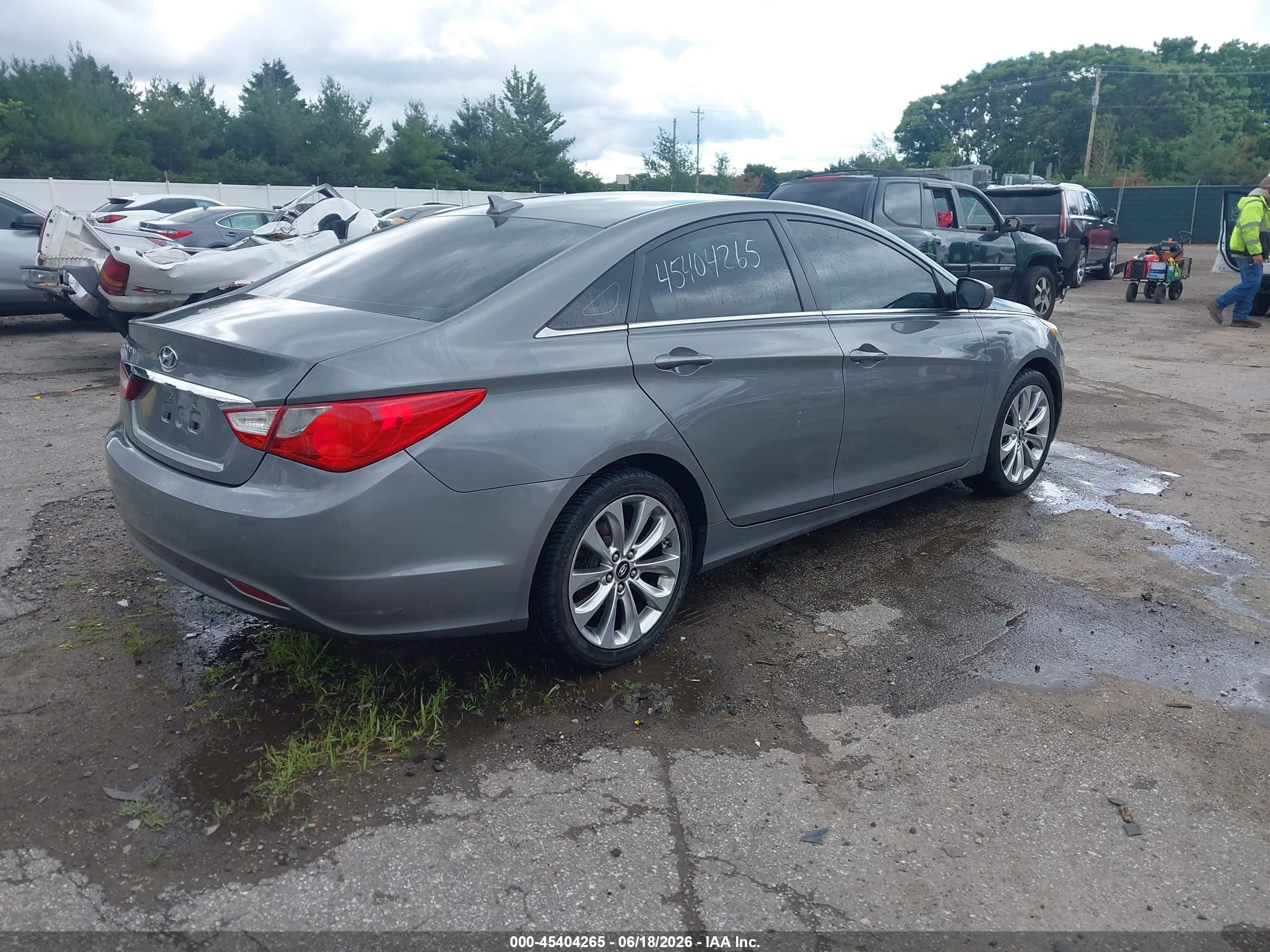 2013 Hyundai Sonata Gls Серый vin: 5NPEB4AC3DH732812