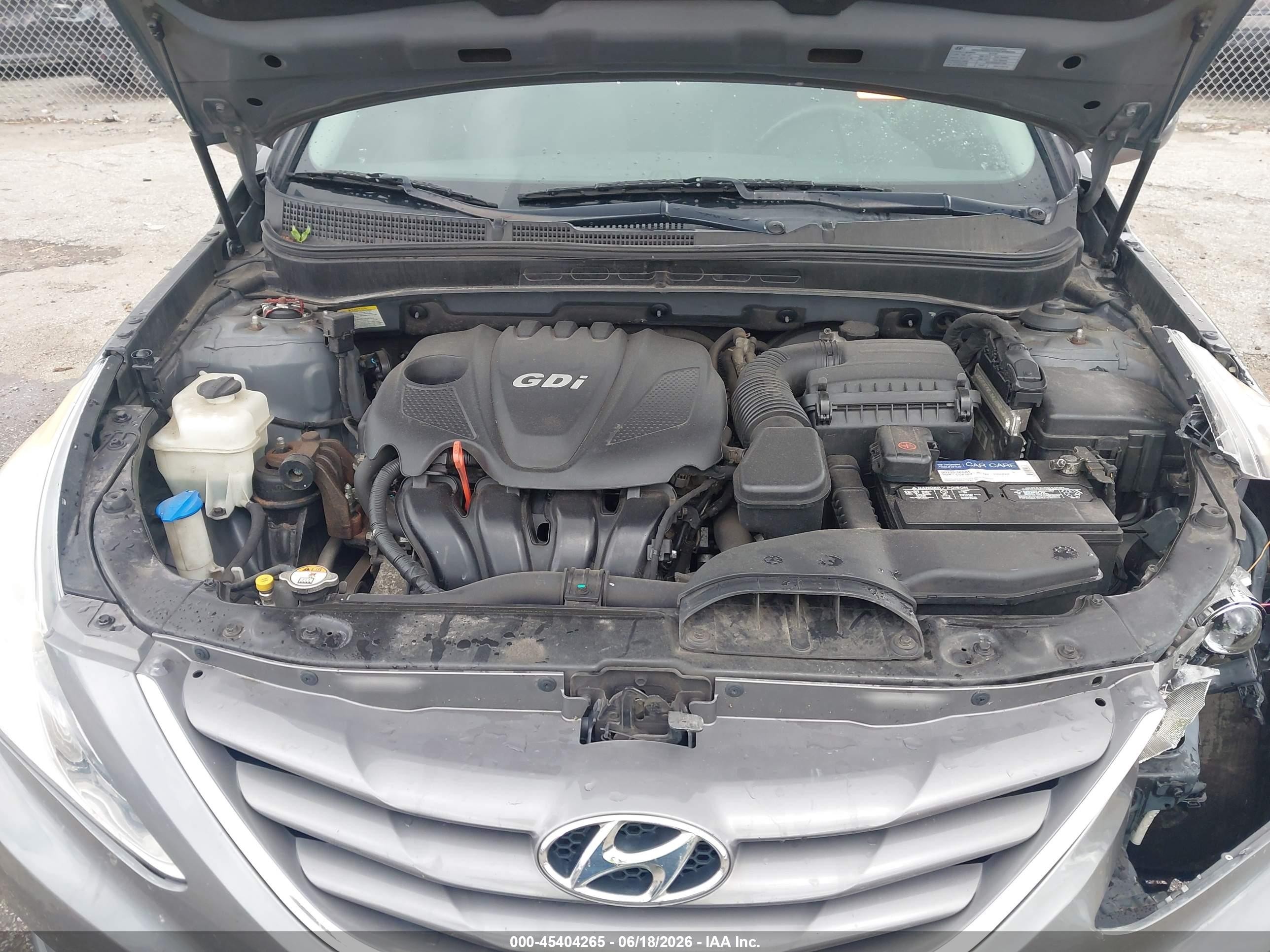 2013 Hyundai Sonata Gls Серый vin: 5NPEB4AC3DH732812