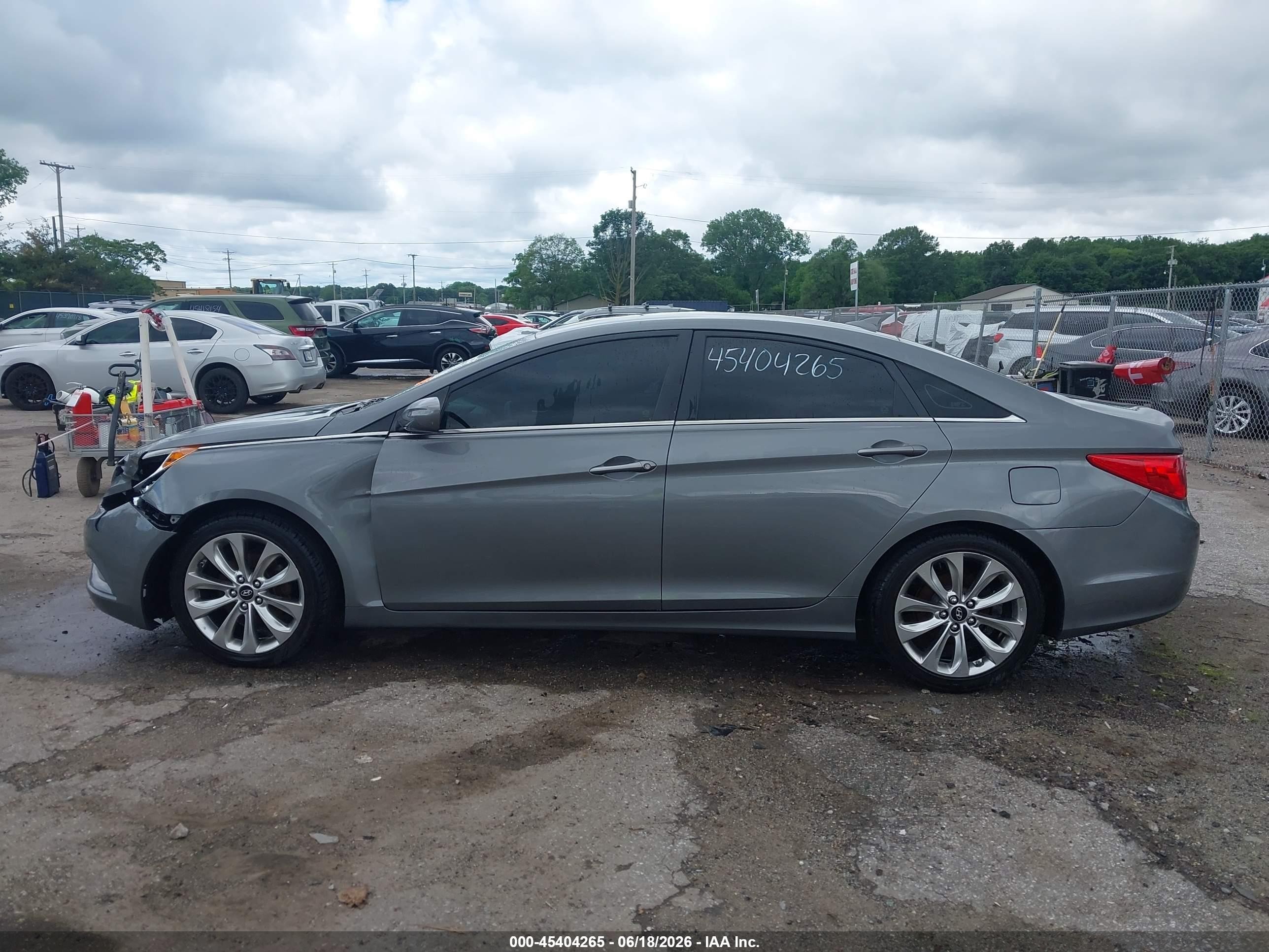 2013 Hyundai Sonata Gls Серый vin: 5NPEB4AC3DH732812