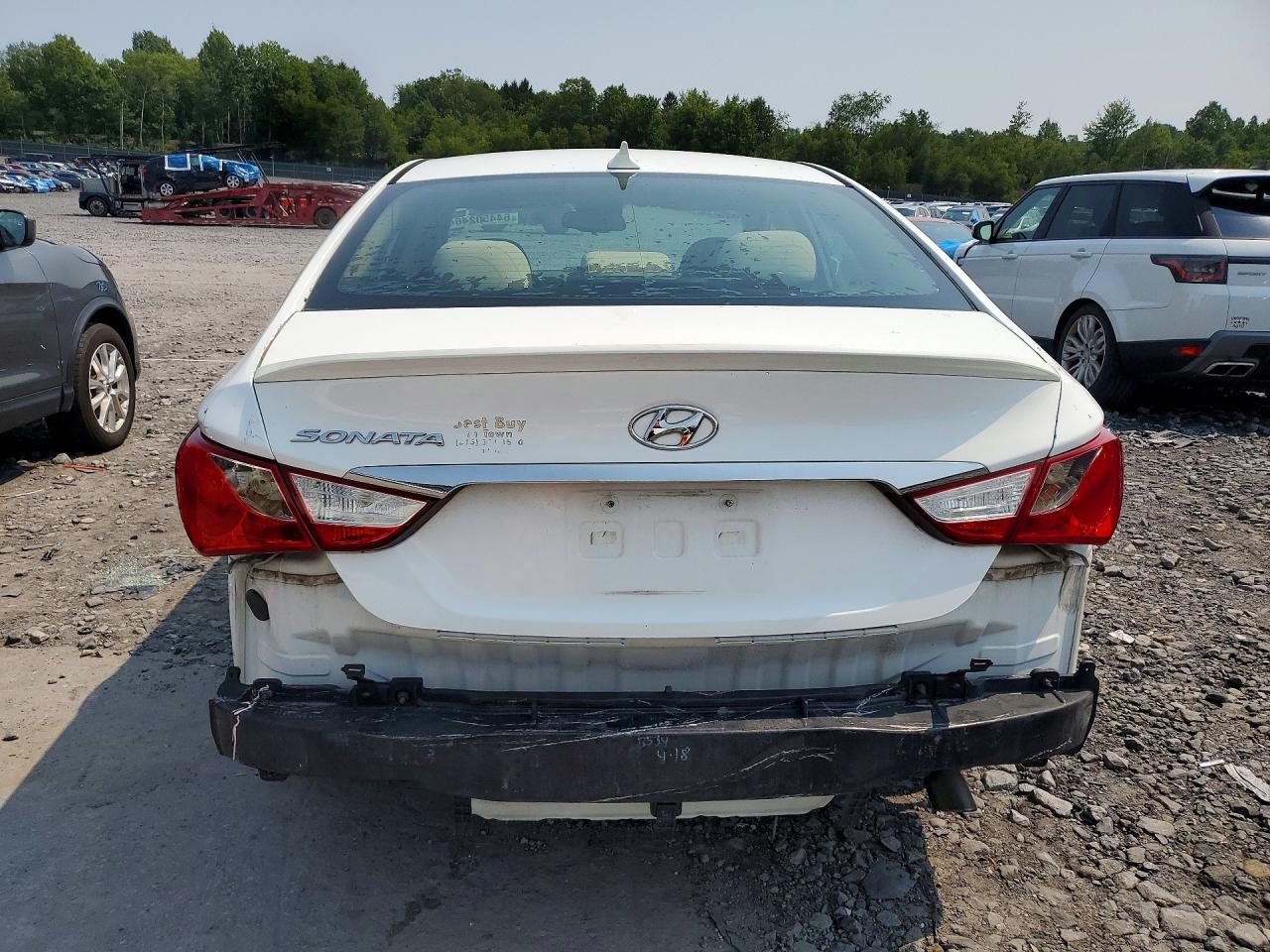2013 Hyundai Sonata Gls White vin: 5NPEB4AC3DH733412