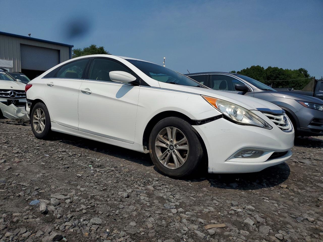 2013 Hyundai Sonata Gls White vin: 5NPEB4AC3DH733412