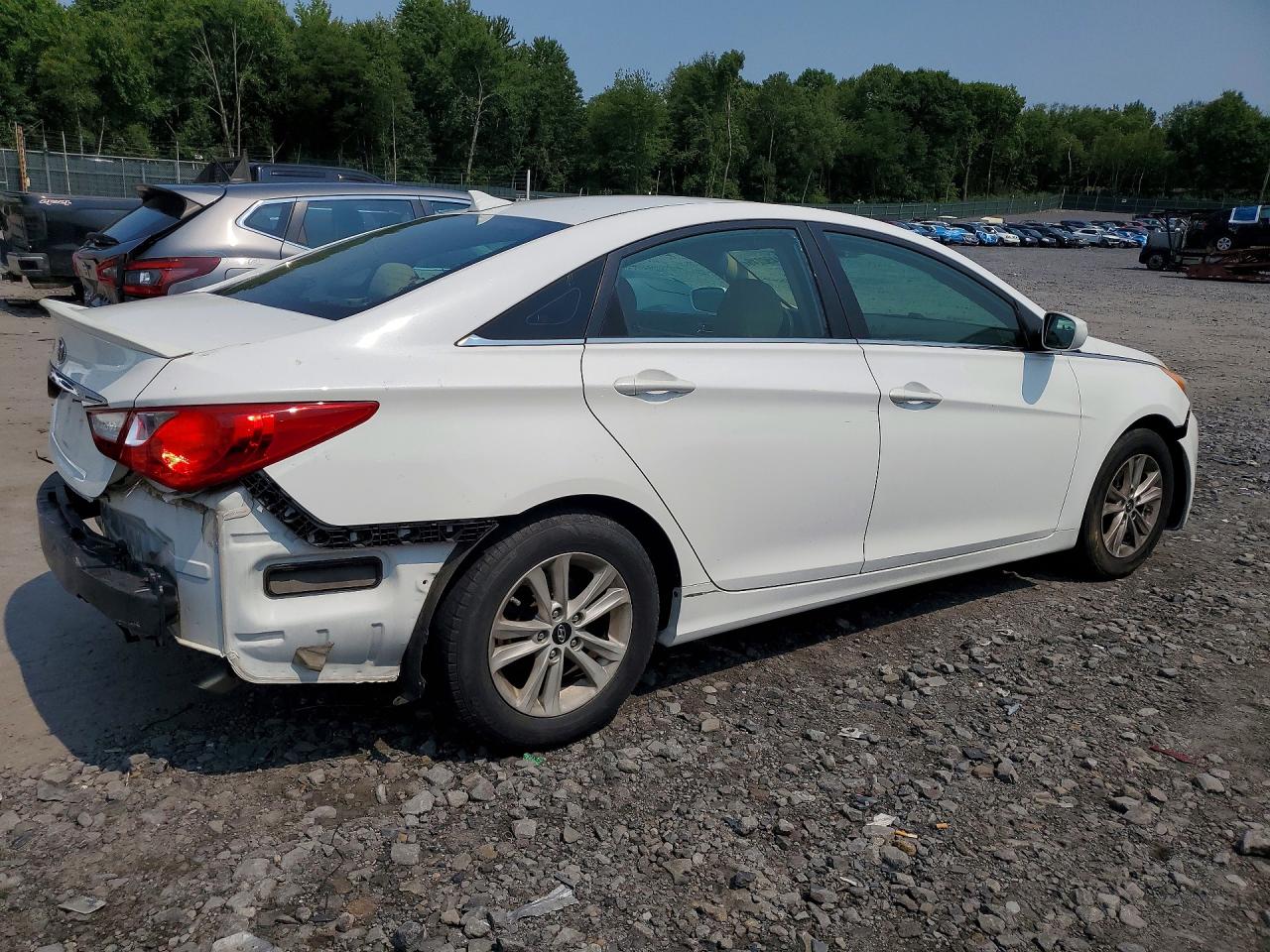 2013 Hyundai Sonata Gls White vin: 5NPEB4AC3DH733412