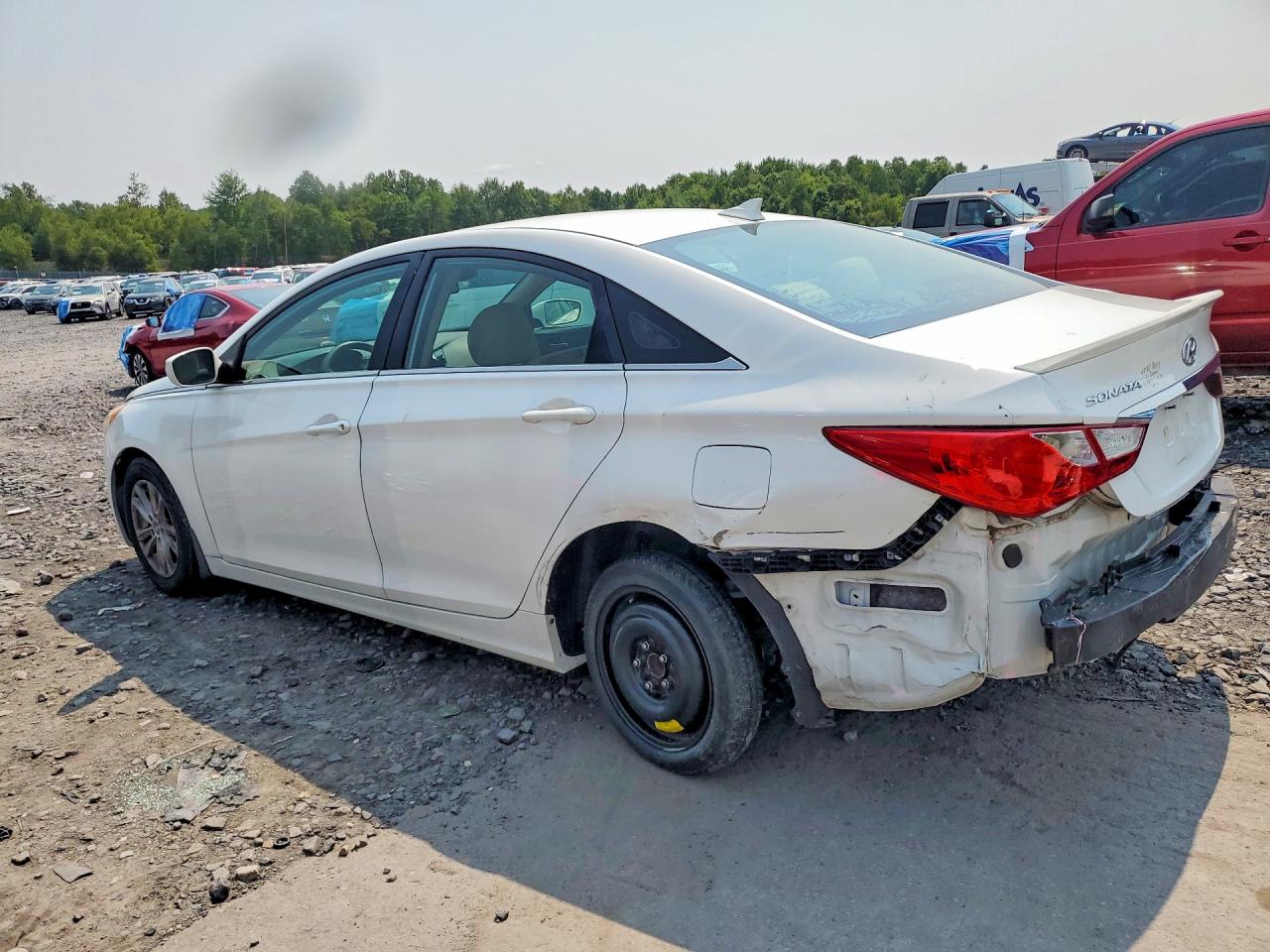 2013 Hyundai Sonata Gls White vin: 5NPEB4AC3DH733412