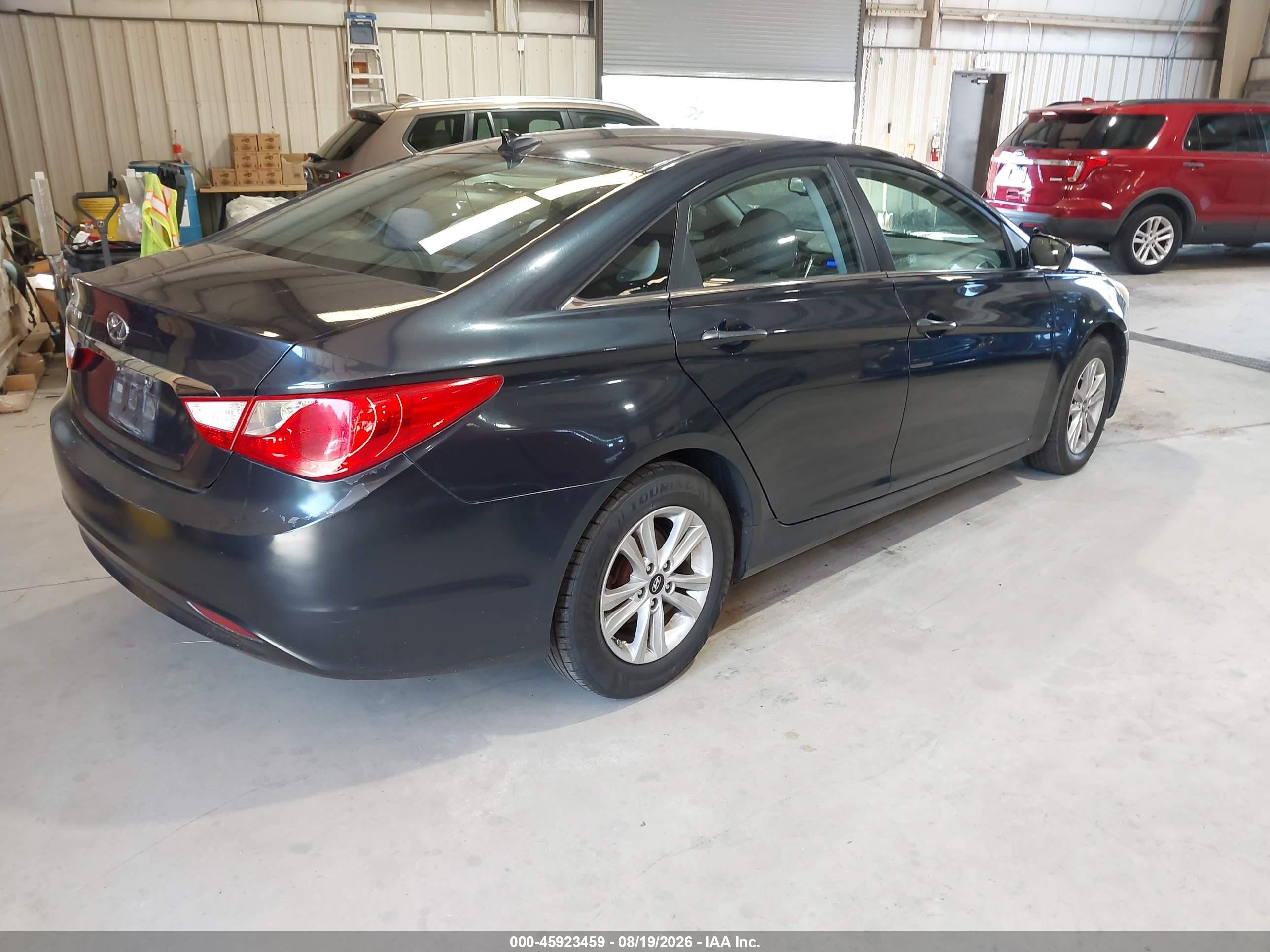 2013 Hyundai Sonata Gls Black vin: 5NPEB4AC3DH739808