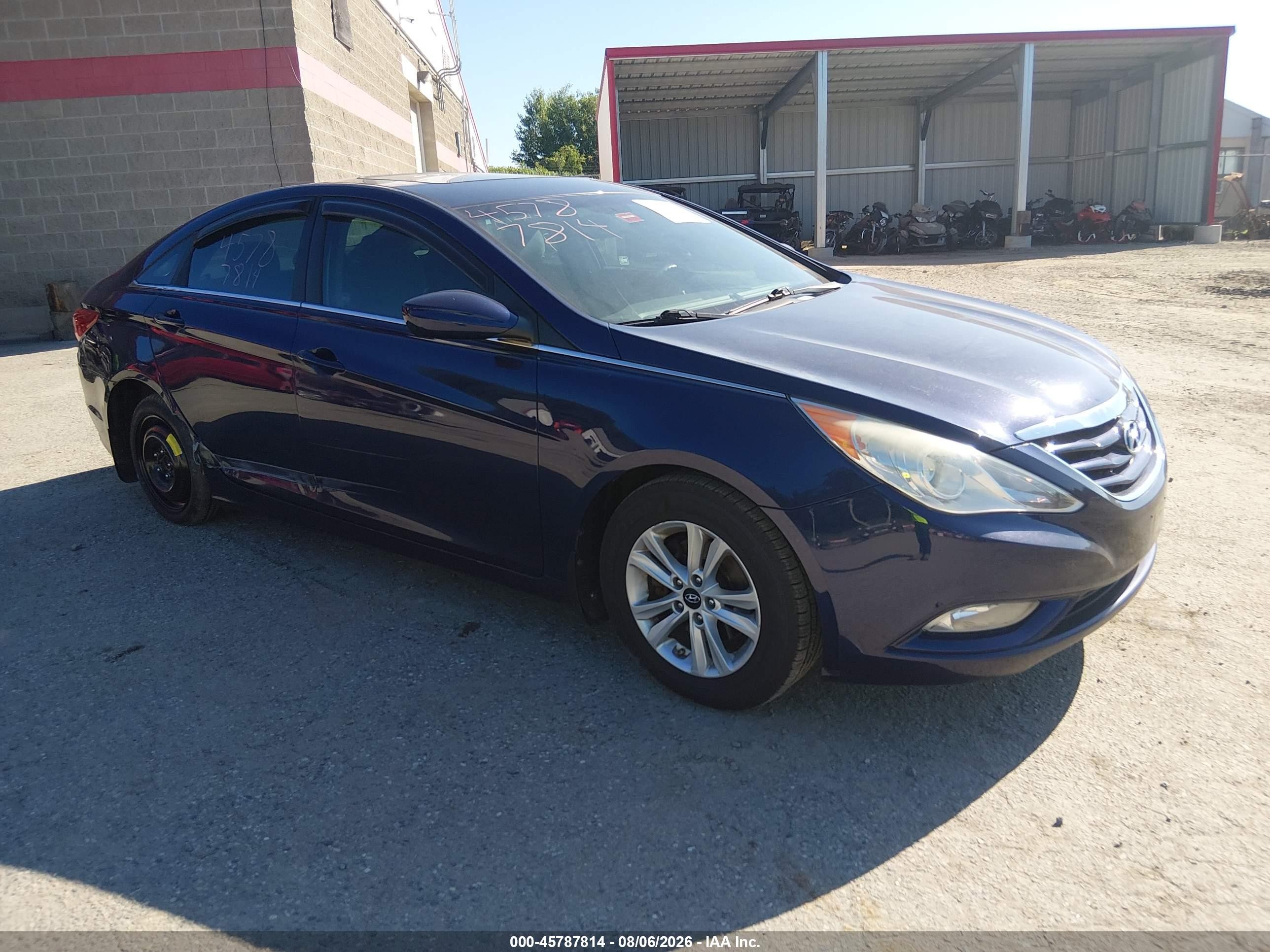 2013 Hyundai Sonata Gls Blue vin: 5NPEB4AC3DH745575