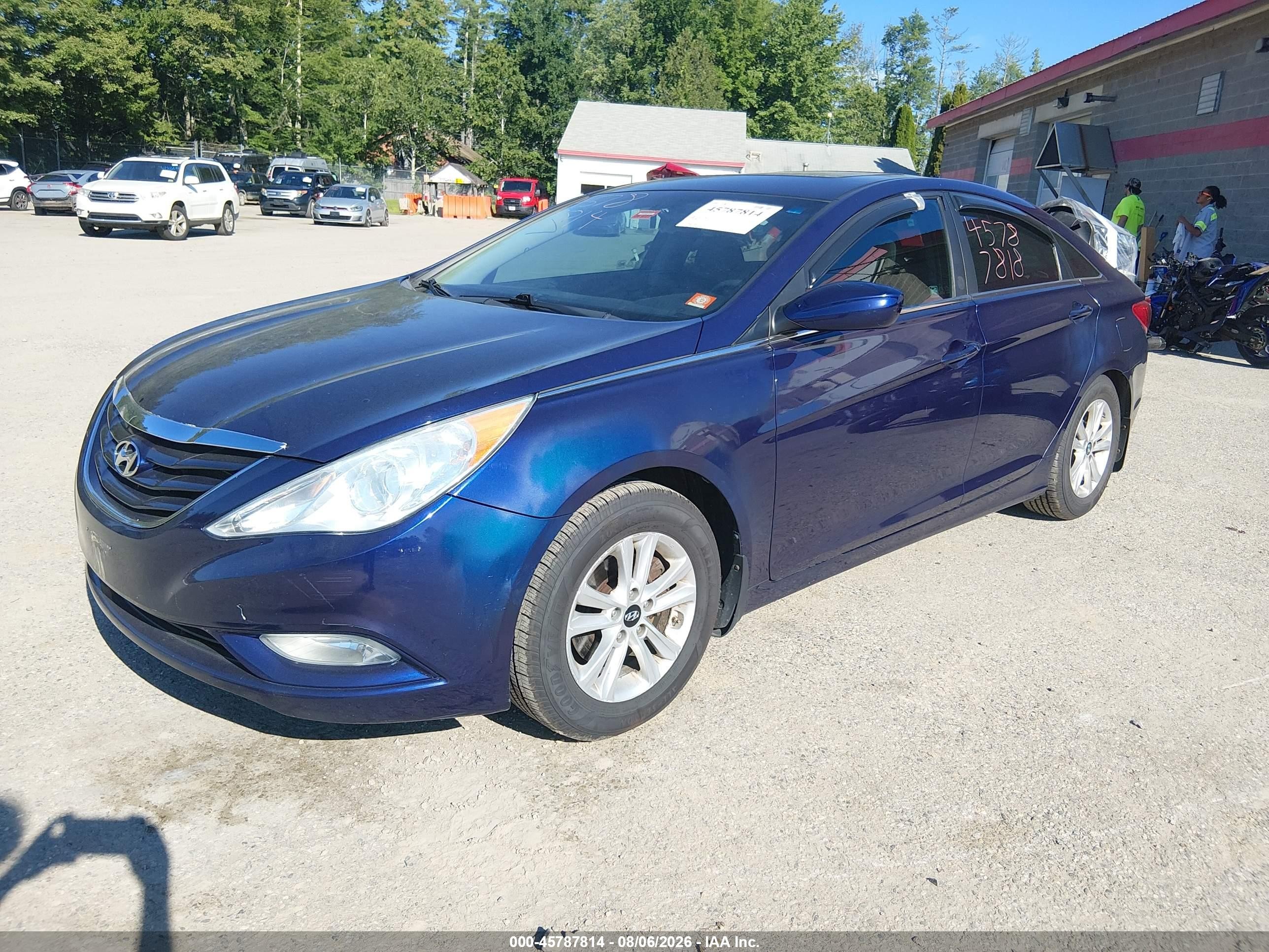 2013 Hyundai Sonata Gls Blue vin: 5NPEB4AC3DH745575