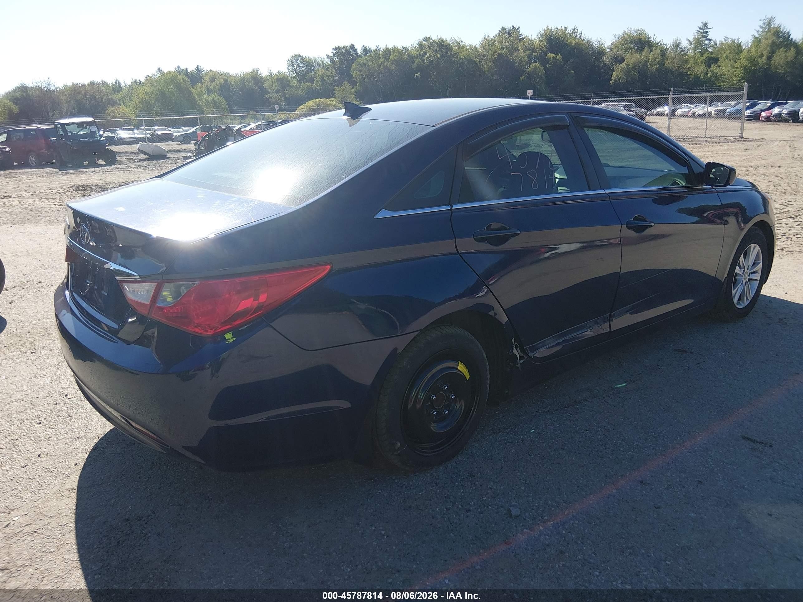 2013 Hyundai Sonata Gls Blue vin: 5NPEB4AC3DH745575