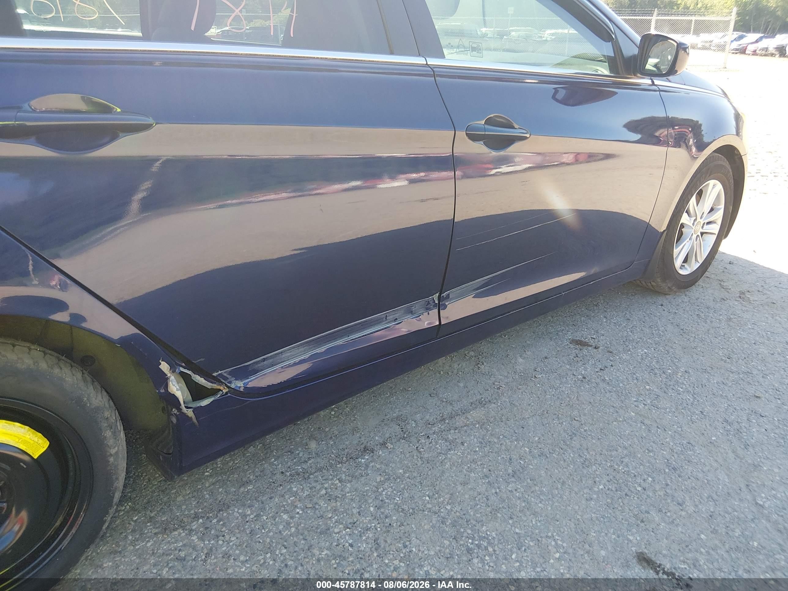 2013 Hyundai Sonata Gls Blue vin: 5NPEB4AC3DH745575