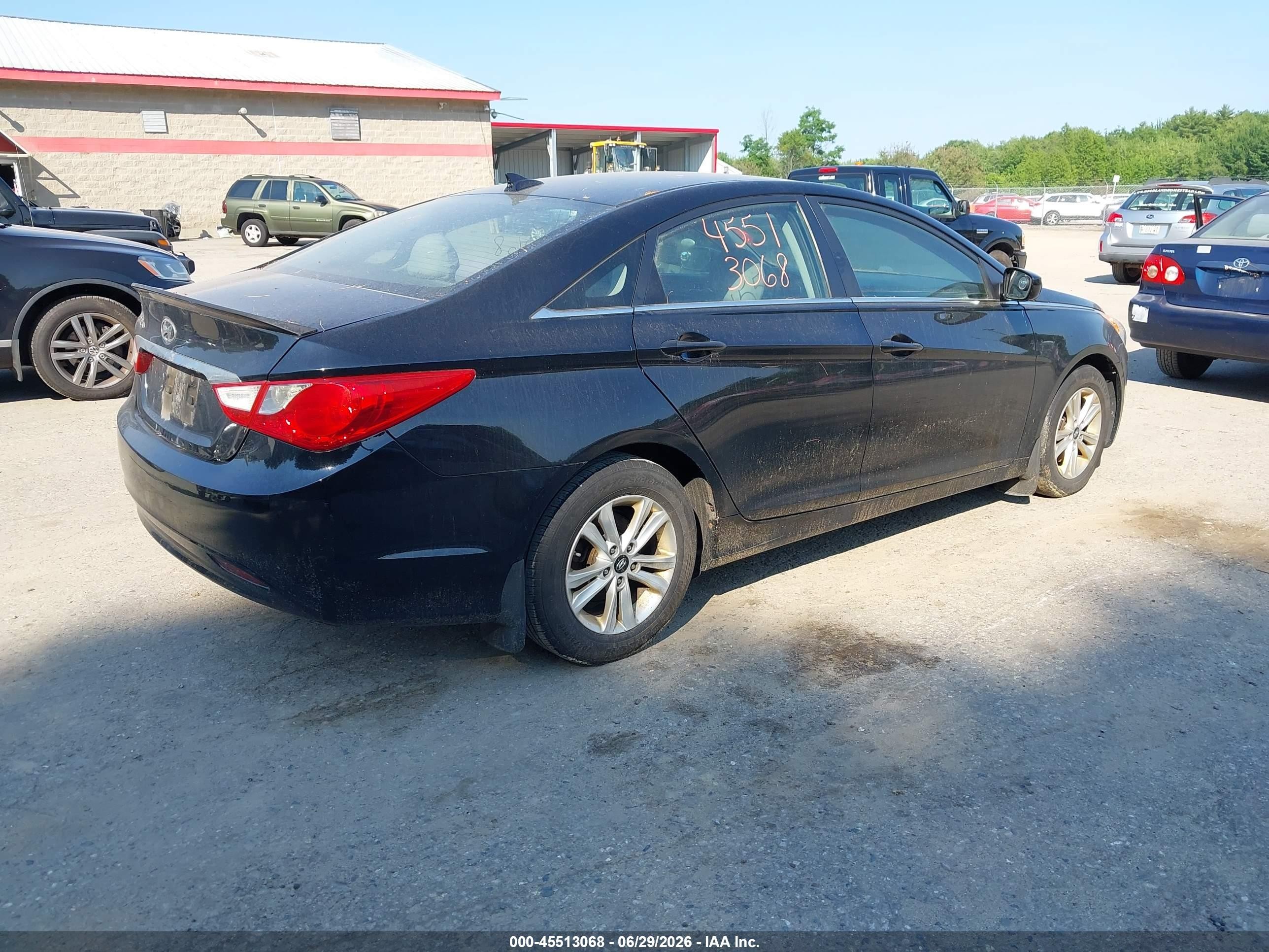 2013 Hyundai Sonata Gls Black vin: 5NPEB4AC3DH753112