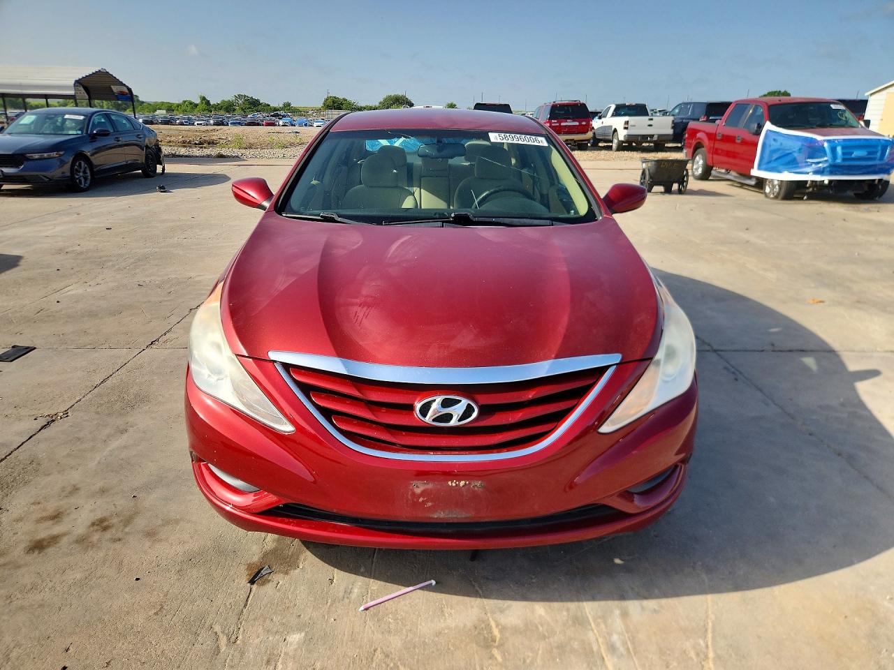 2013 Hyundai Sonata Gls Red vin: 5NPEB4AC3DH757550