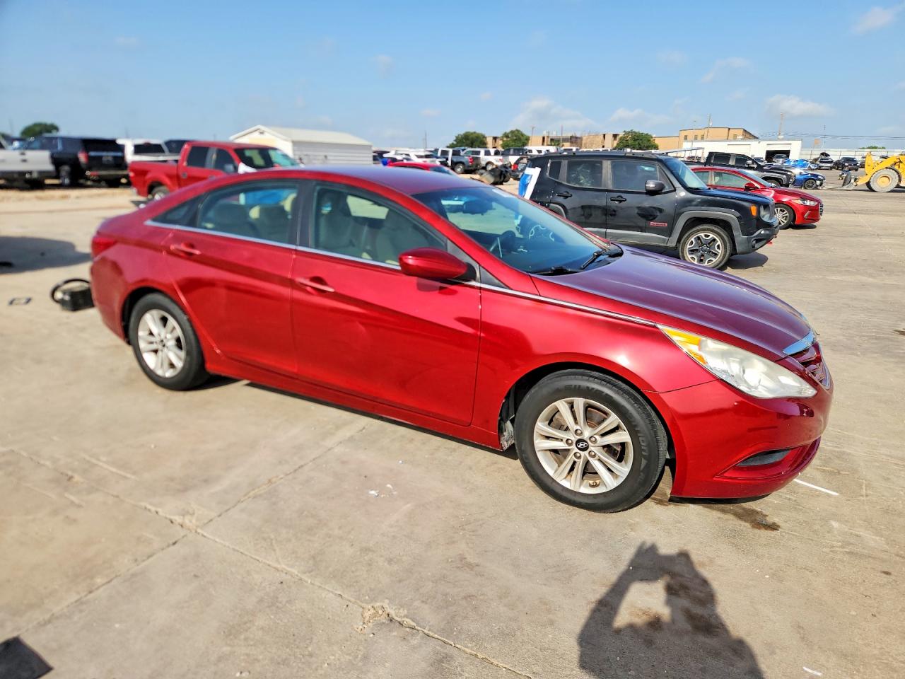 2013 Hyundai Sonata Gls Red vin: 5NPEB4AC3DH757550