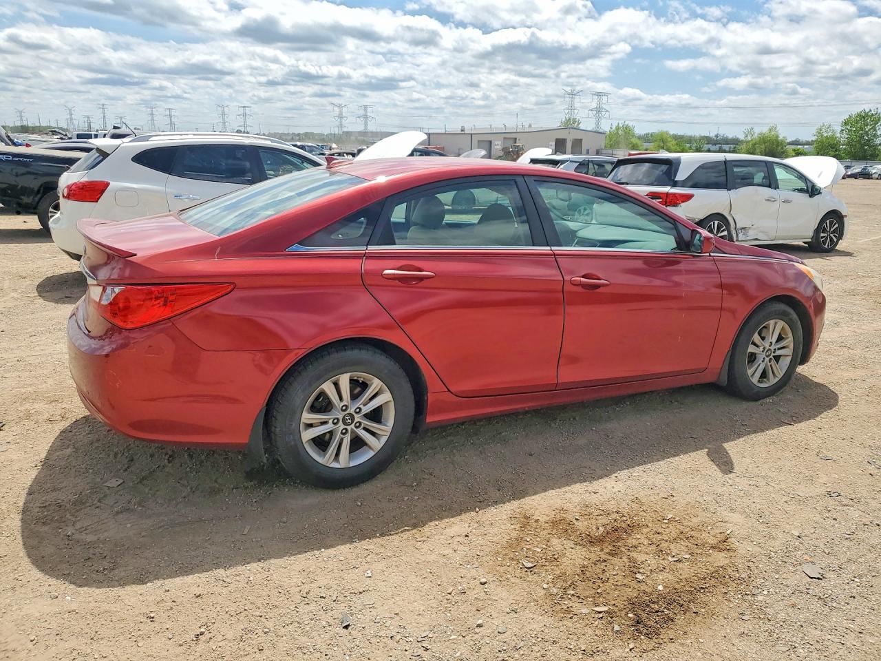 2013 Hyundai Sonata Gls Red vin: 5NPEB4AC3DH758181