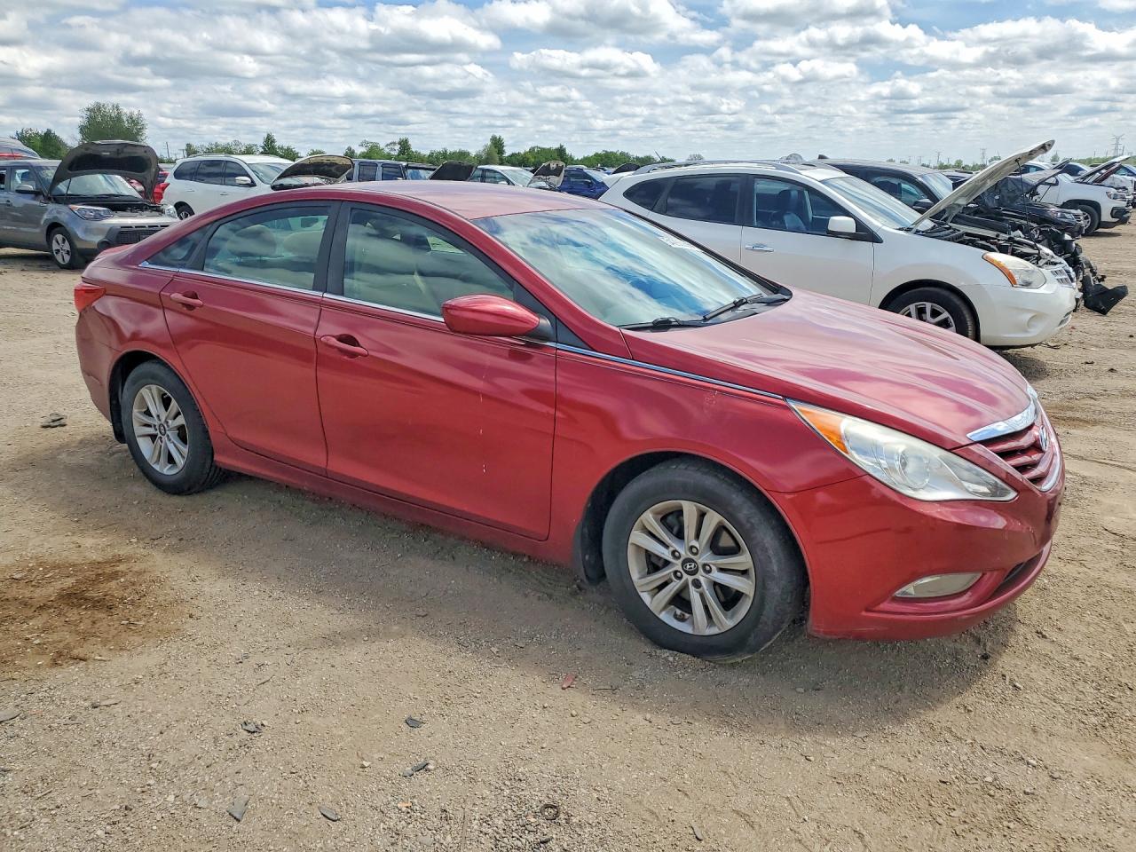 2013 Hyundai Sonata Gls Red vin: 5NPEB4AC3DH758181