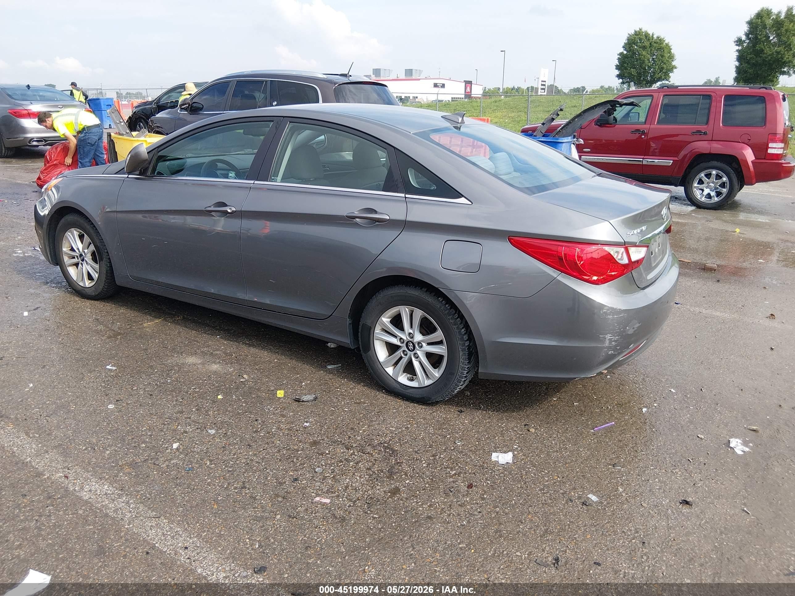 2013 Hyundai Sonata Gls Gray vin: 5NPEB4AC3DH768550