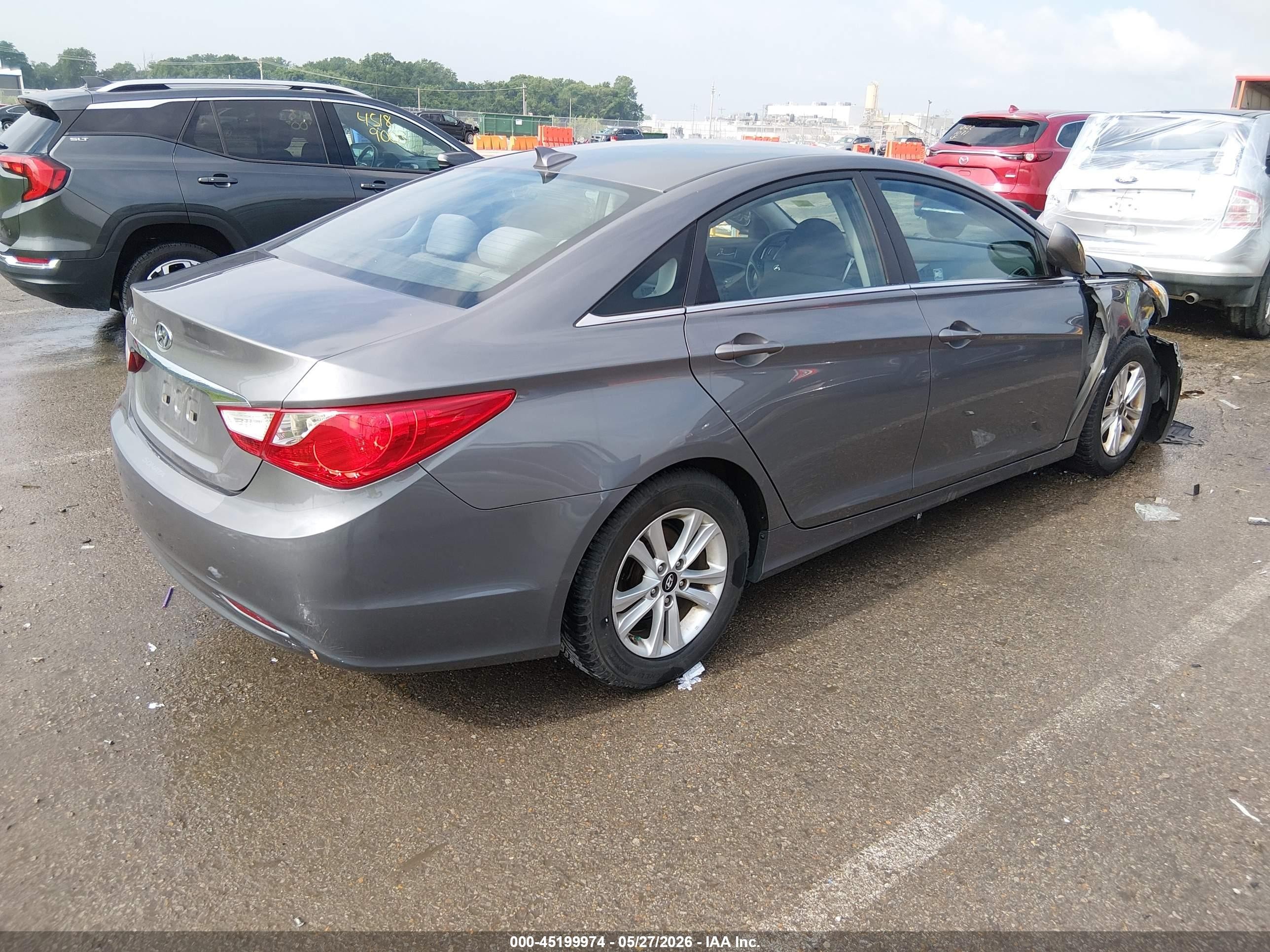 2013 Hyundai Sonata Gls Gray vin: 5NPEB4AC3DH768550