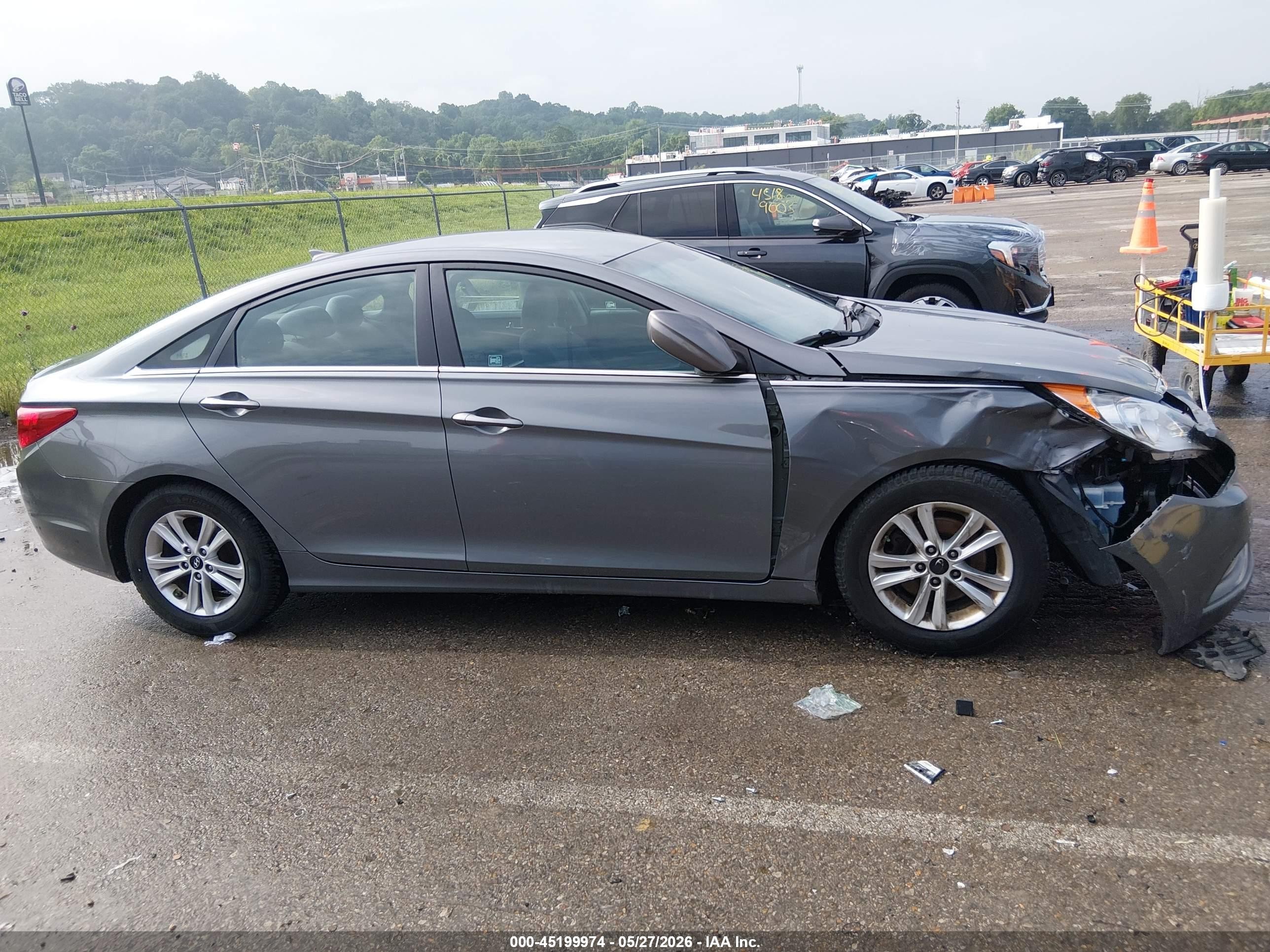2013 Hyundai Sonata Gls Gray vin: 5NPEB4AC3DH768550