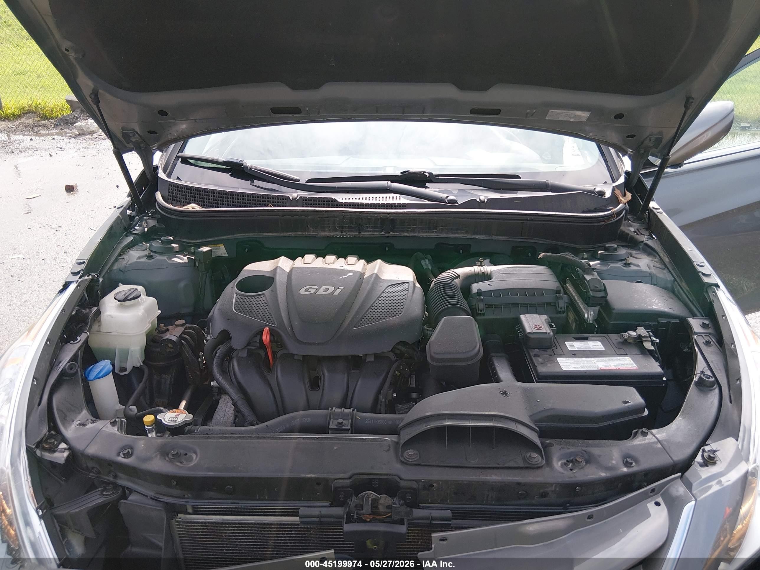 2013 Hyundai Sonata Gls Gray vin: 5NPEB4AC3DH768550