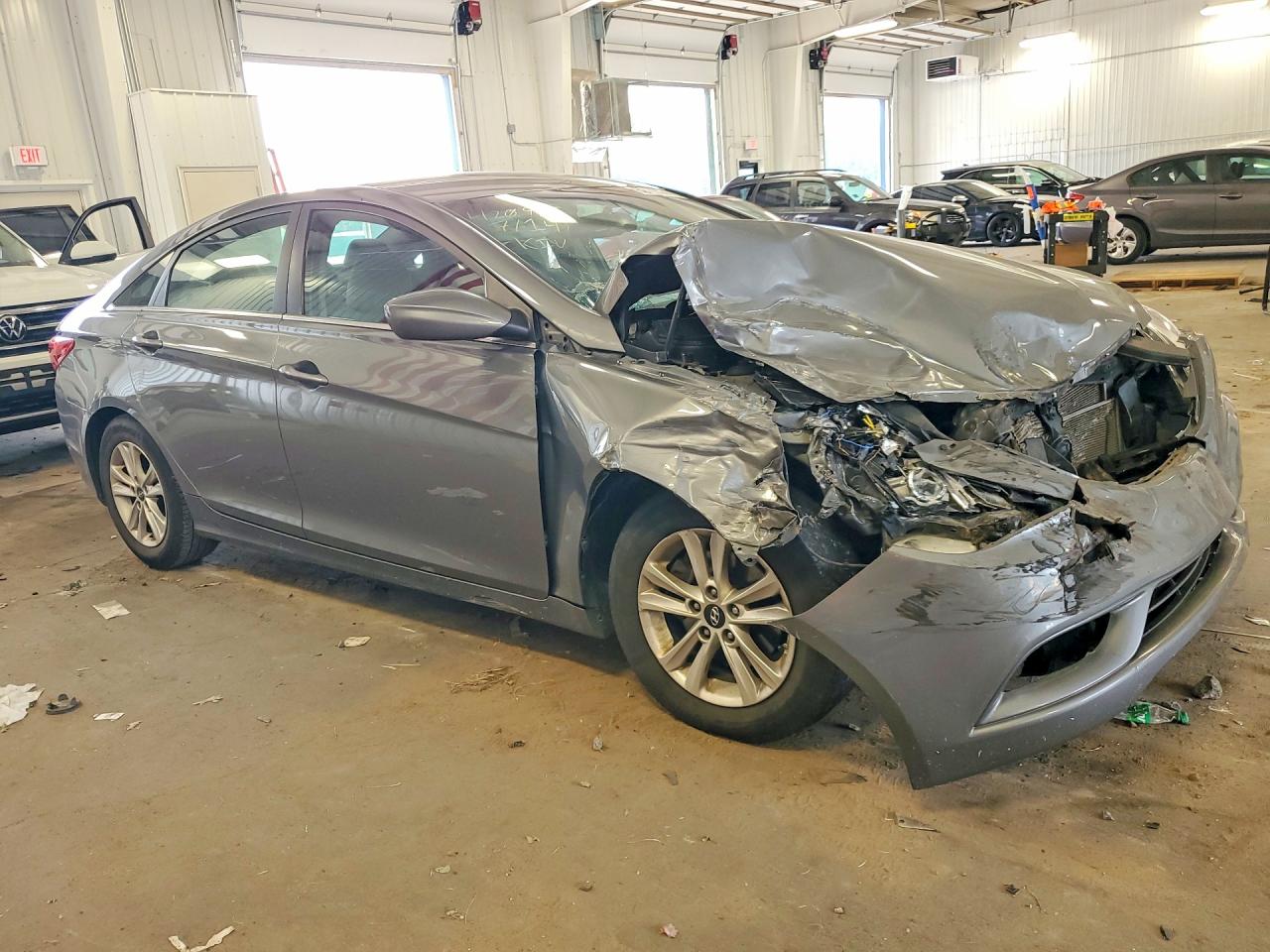 2013 Hyundai Sonata Gls Gray vin: 5NPEB4AC3DH774204
