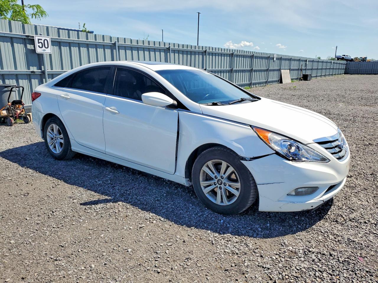 2013 Hyundai Sonata Gls White vin: 5NPEB4AC3DH775854