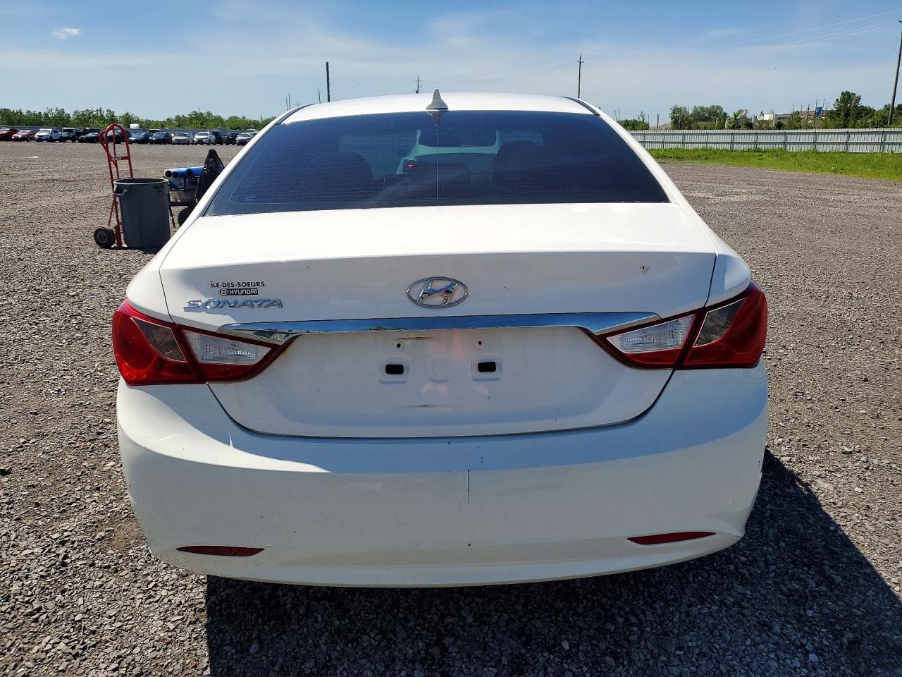 2013 Hyundai Sonata Gls White vin: 5NPEB4AC3DH775854