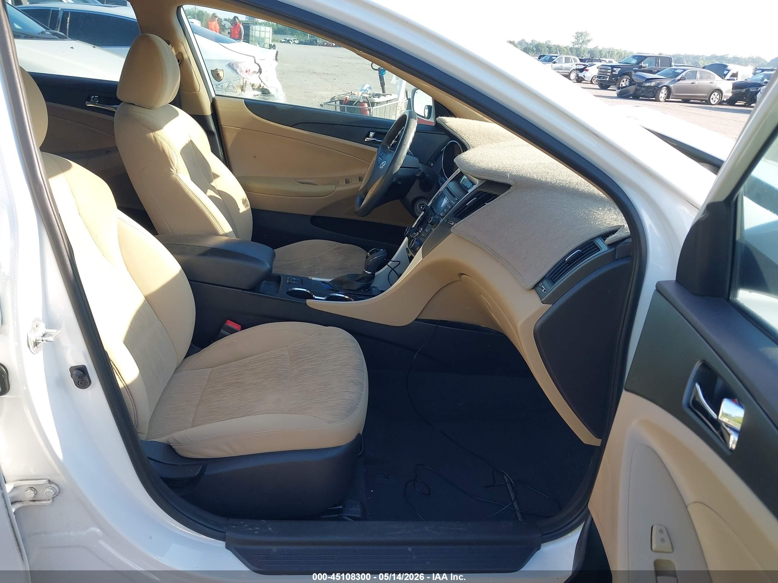 2013 Hyundai Sonata Gls White vin: 5NPEB4AC3DH779256