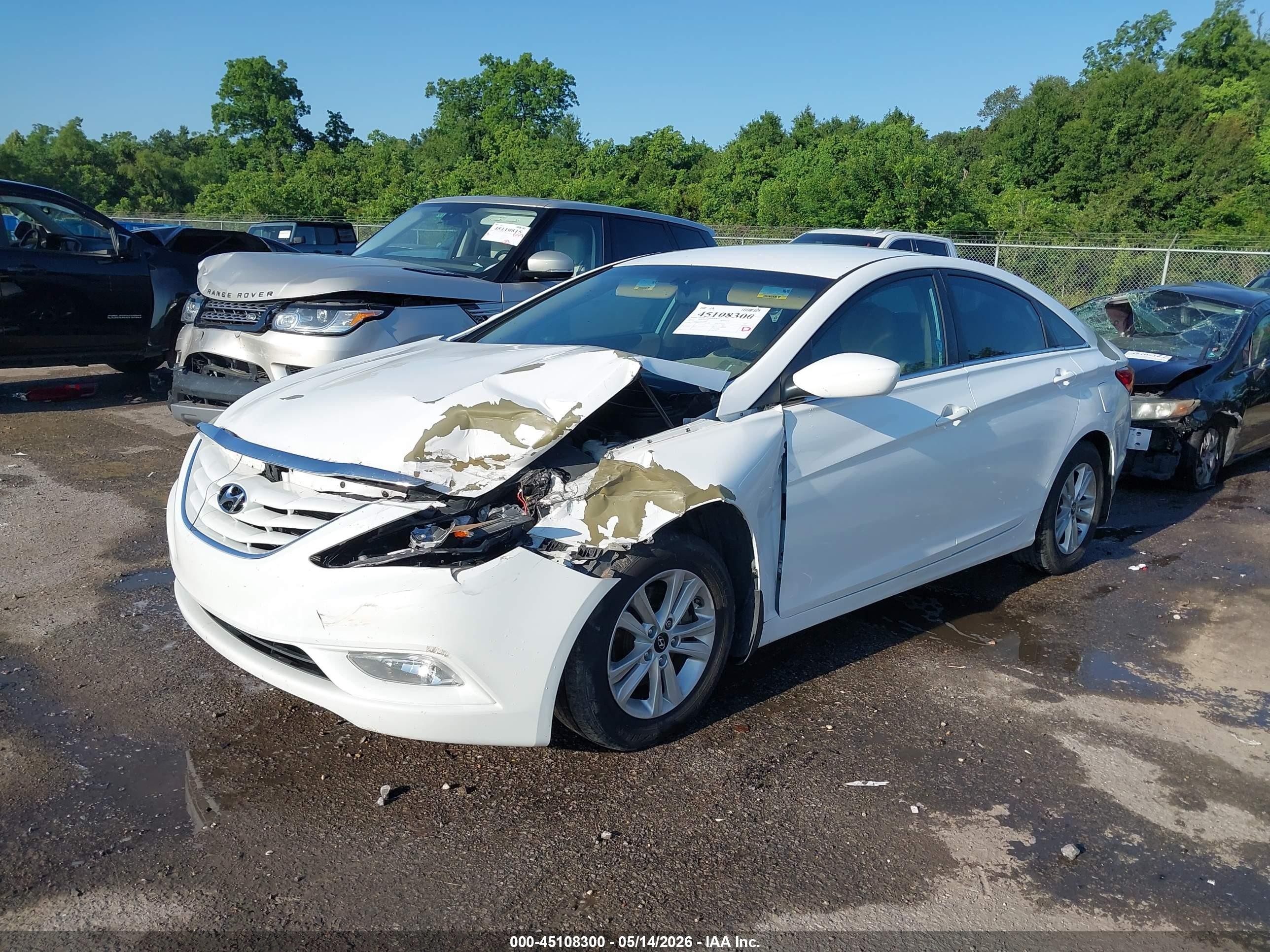 2013 Hyundai Sonata Gls White vin: 5NPEB4AC3DH779256