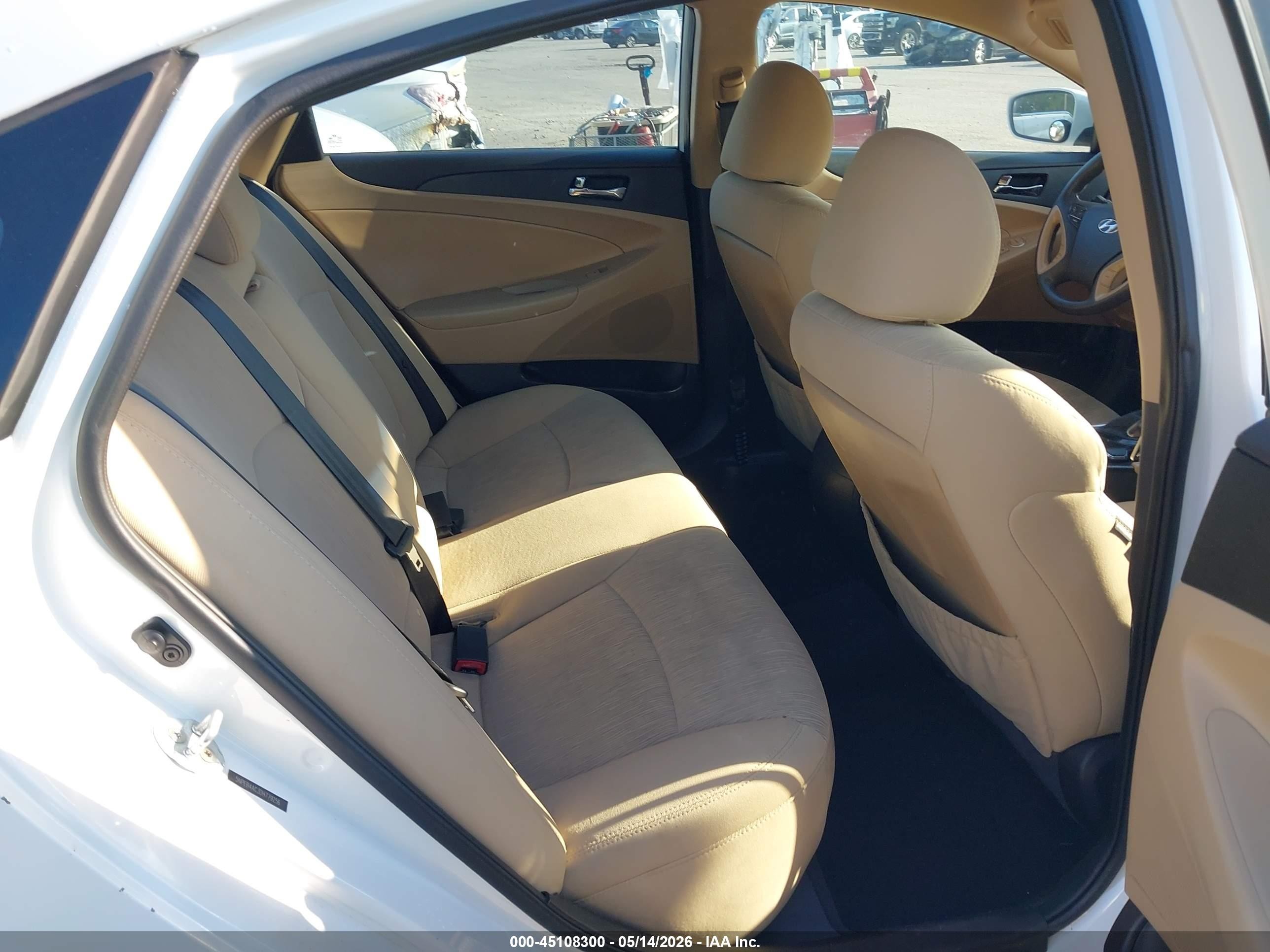 2013 Hyundai Sonata Gls White vin: 5NPEB4AC3DH779256
