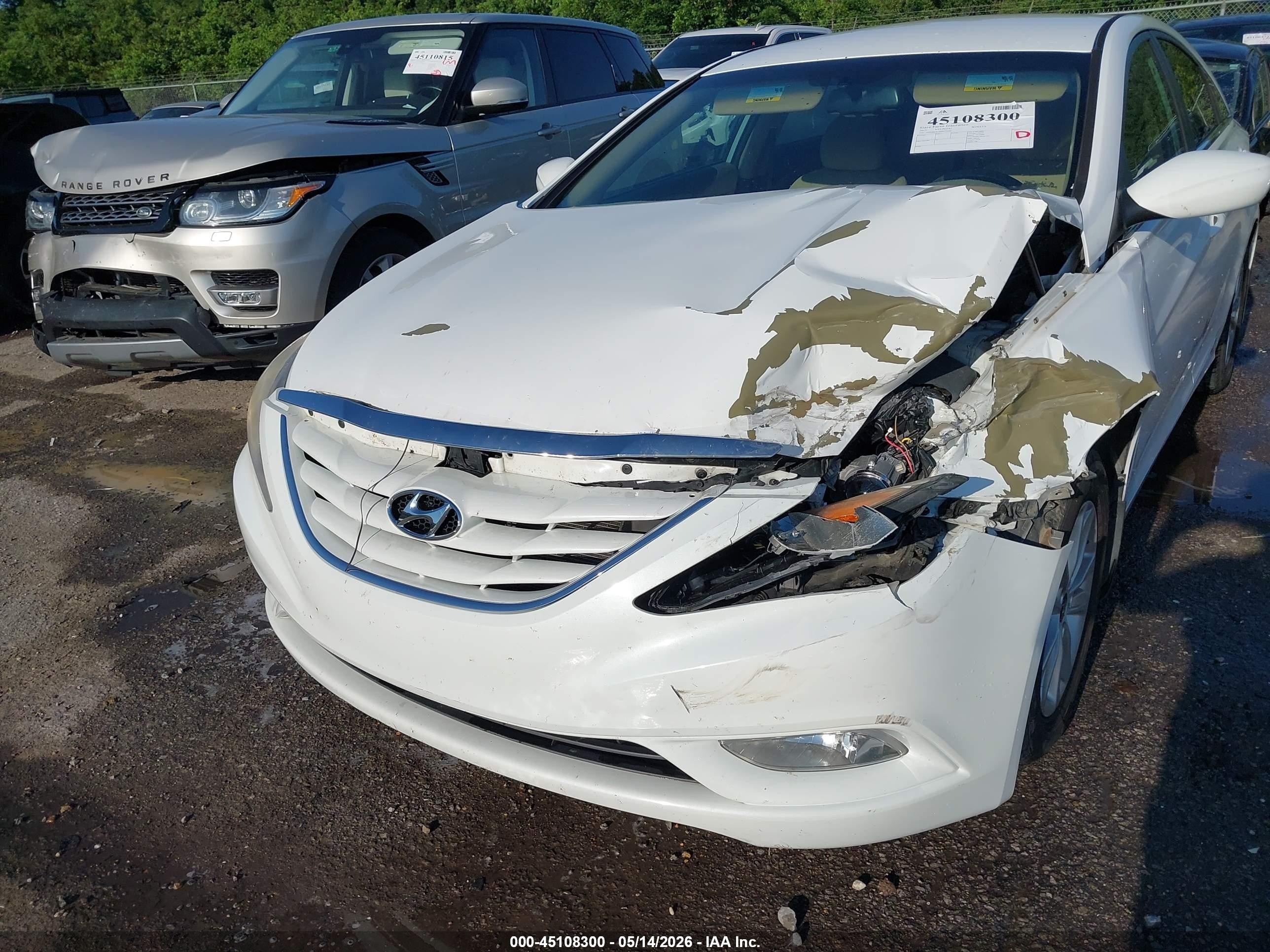 2013 Hyundai Sonata Gls White vin: 5NPEB4AC3DH779256