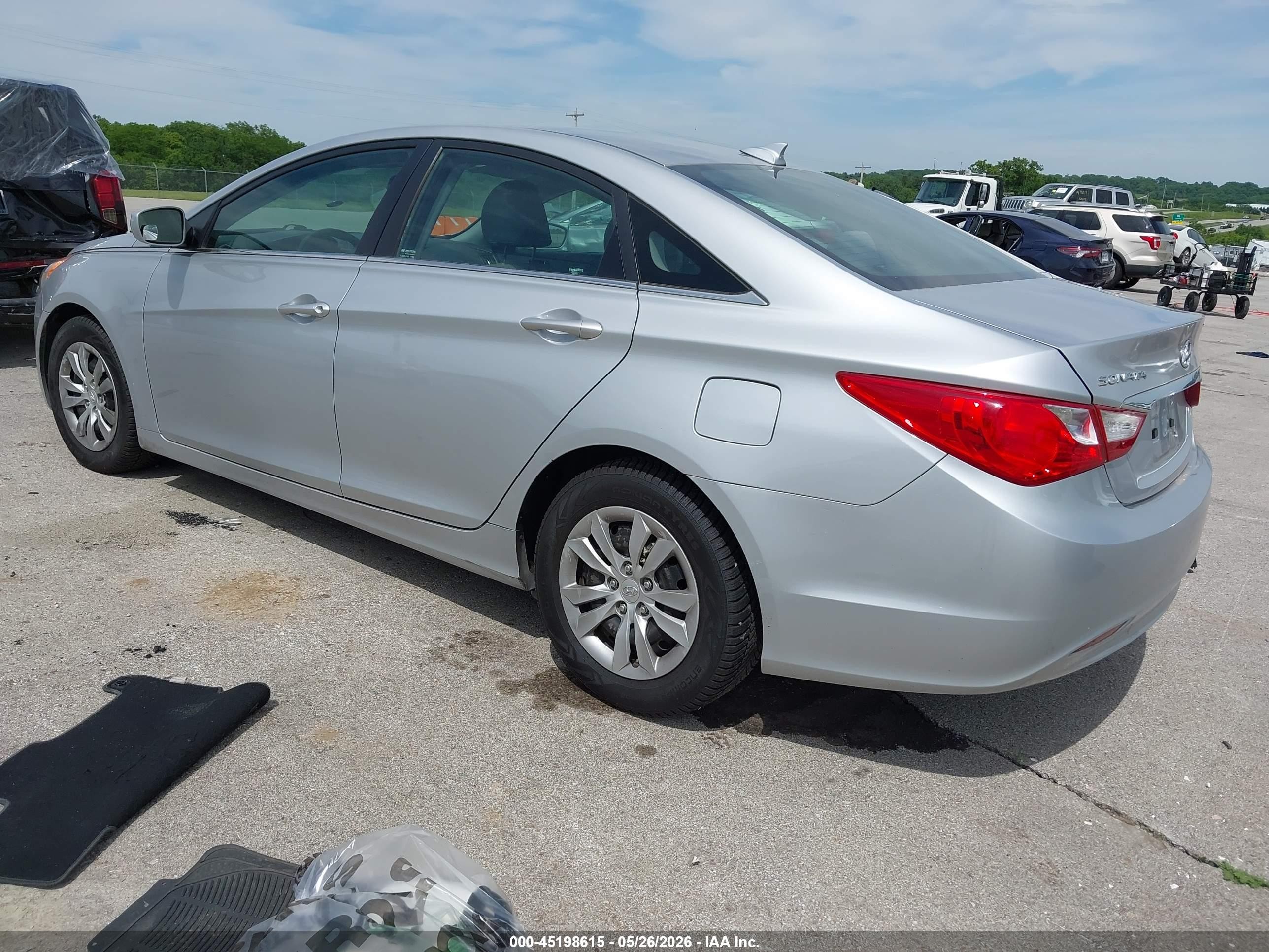 2013 Hyundai Sonata Gls Silver vin: 5NPEB4AC3DH783145