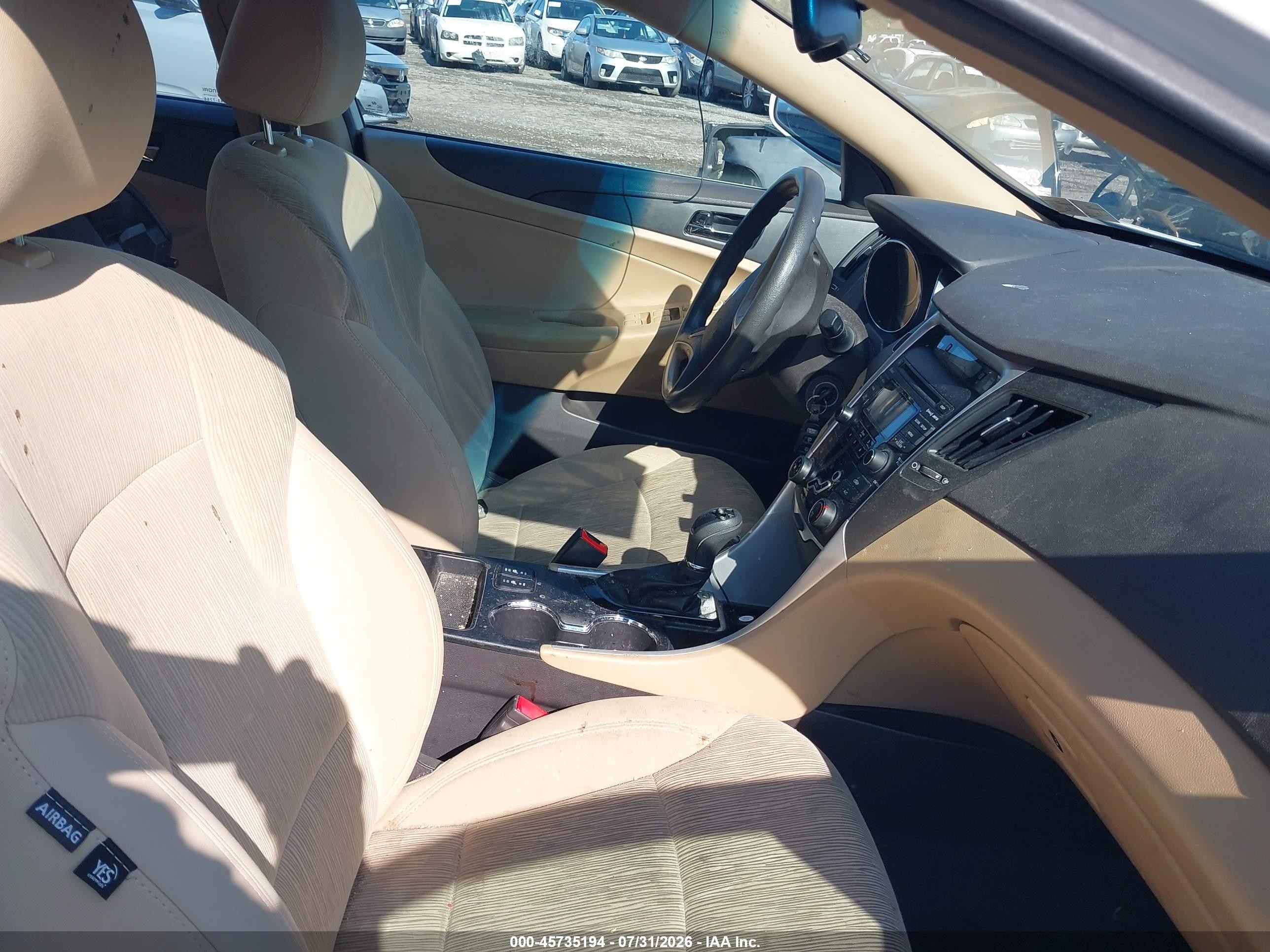 2013 Hyundai Sonata Gls White vin: 5NPEB4AC3DH783565