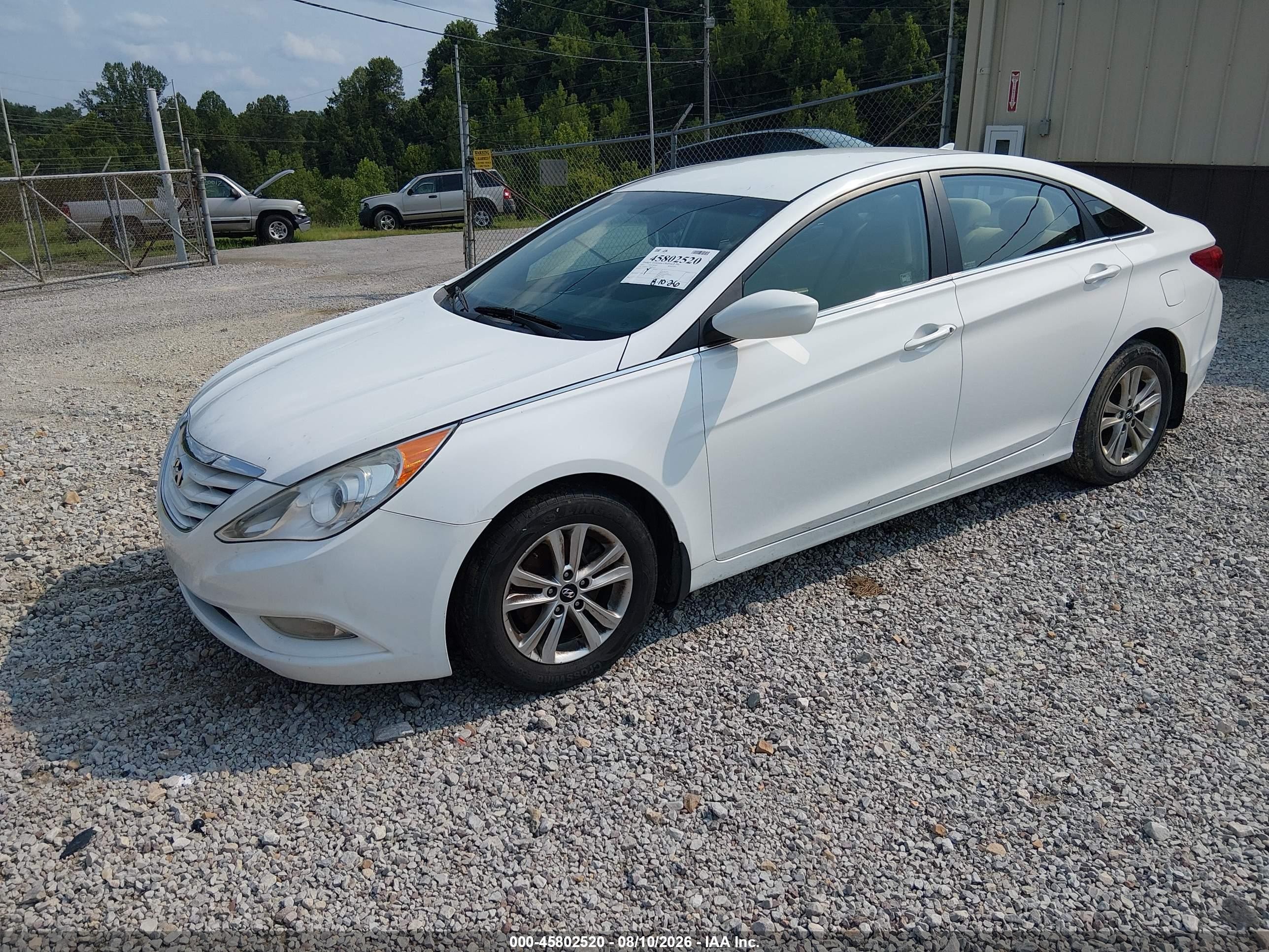 2013 Hyundai Sonata Gls Белый vin: 5NPEB4AC3DH785574