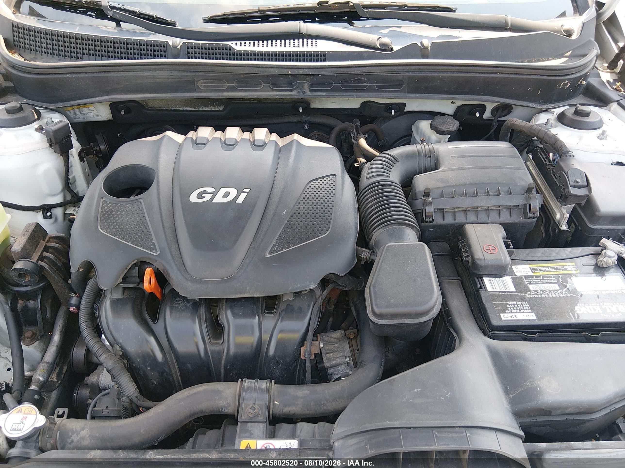 2013 Hyundai Sonata Gls Белый vin: 5NPEB4AC3DH785574