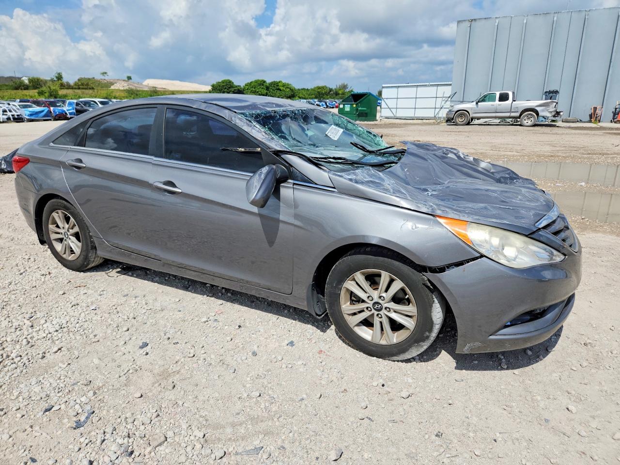 2013 Hyundai Sonata Gls Gray vin: 5NPEB4AC3DH789978