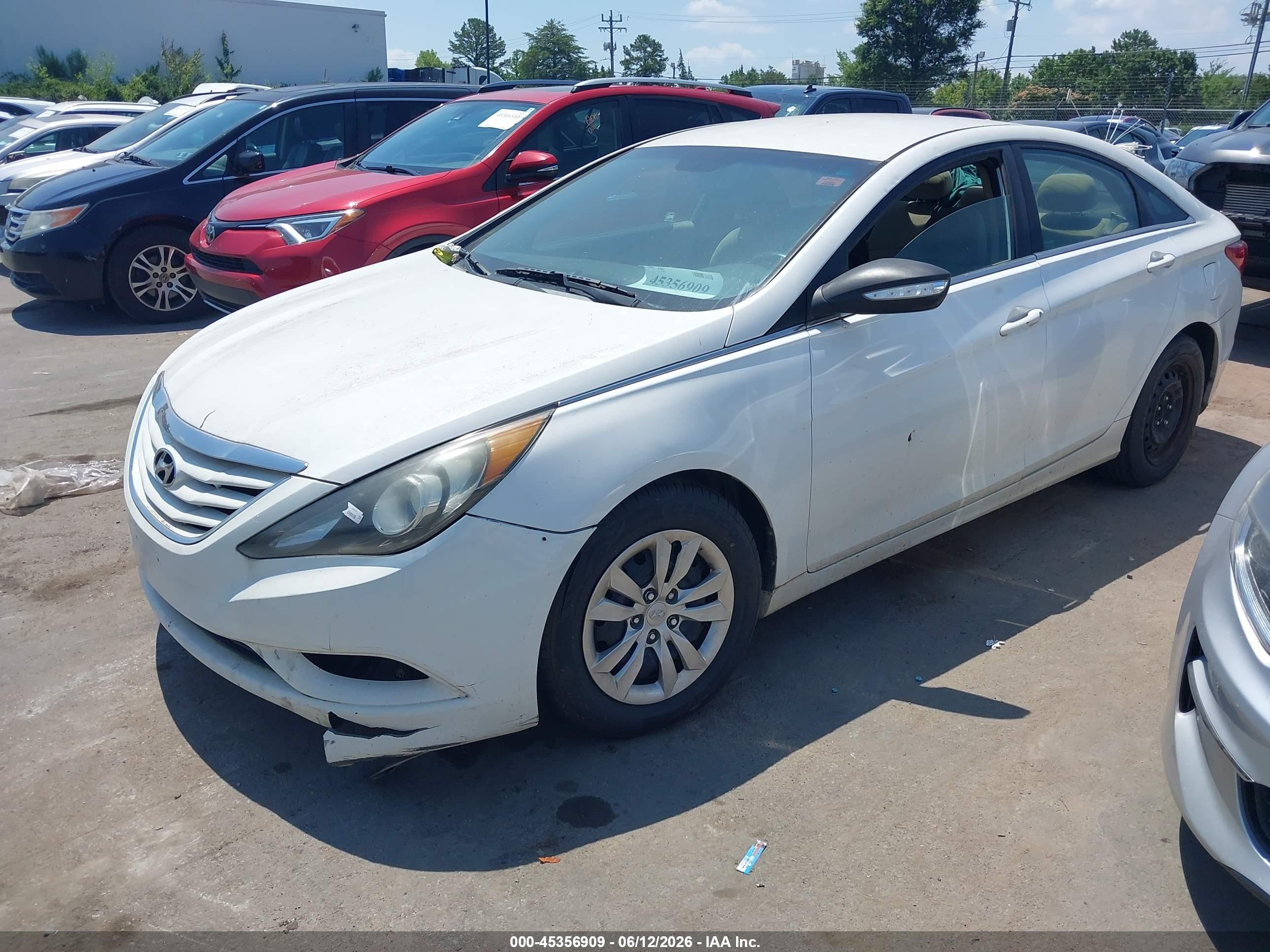 2013 Hyundai Sonata Gls White vin: 5NPEB4AC3DH797899