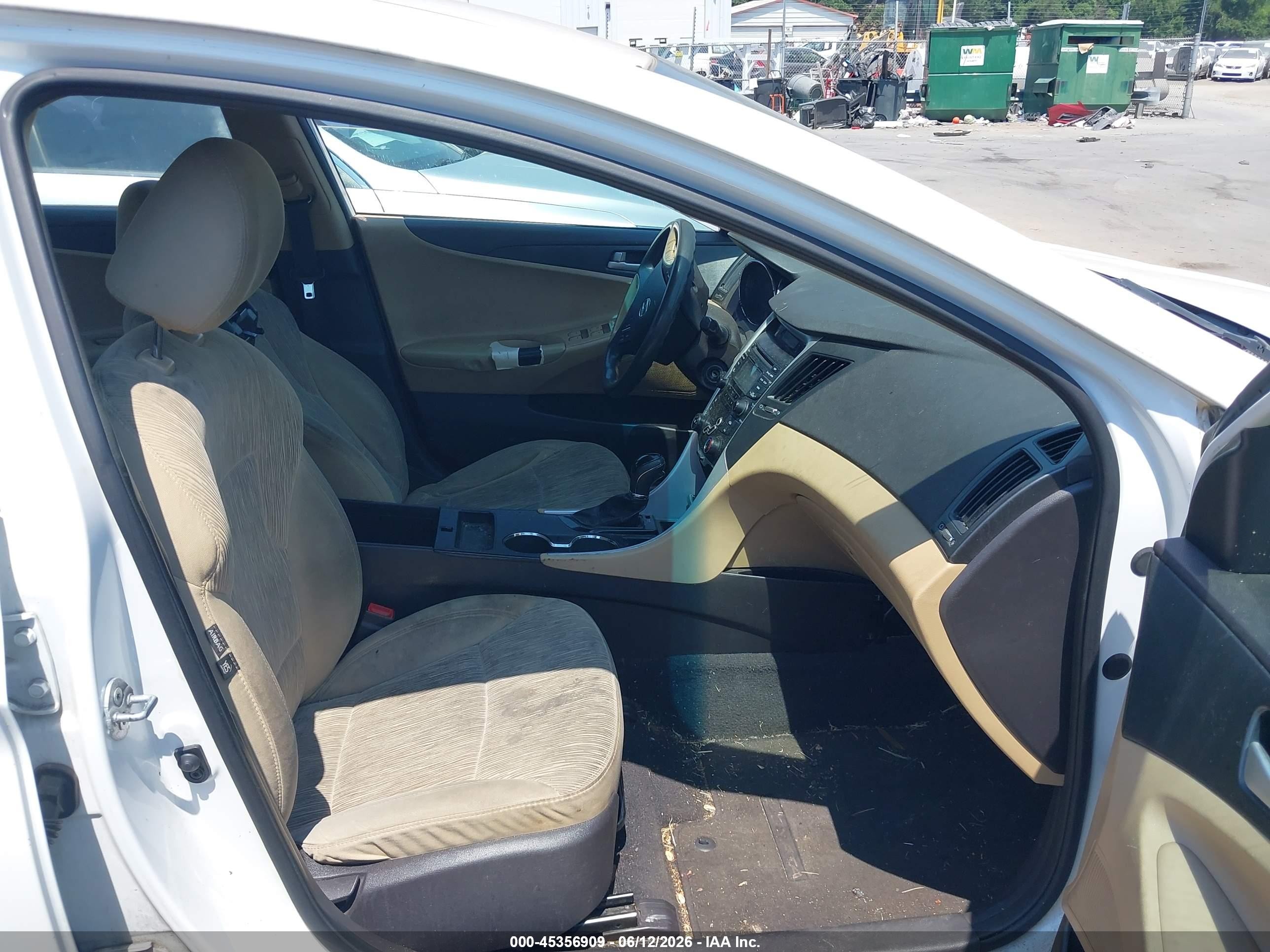 2013 Hyundai Sonata Gls White vin: 5NPEB4AC3DH797899