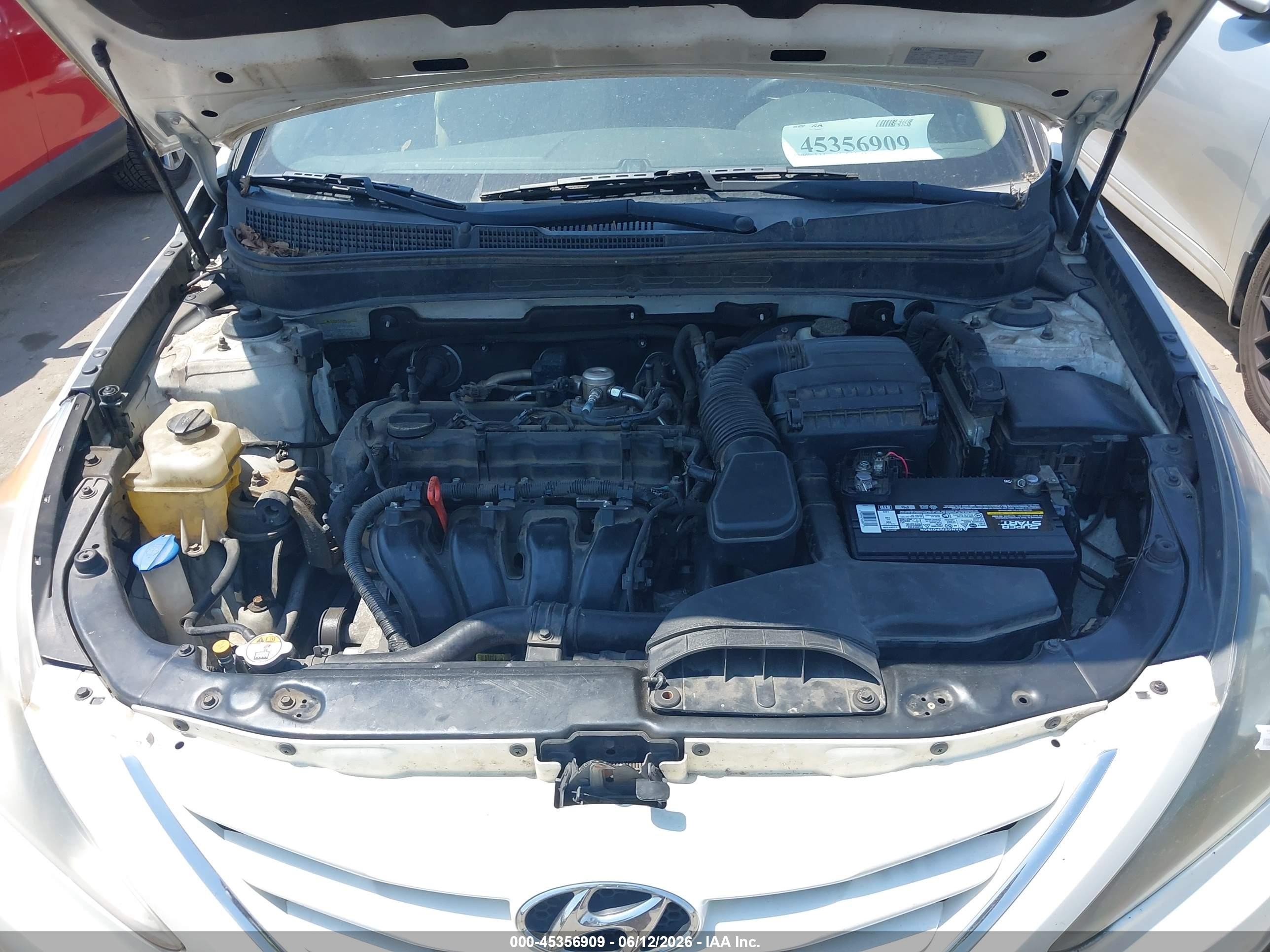 2013 Hyundai Sonata Gls White vin: 5NPEB4AC3DH797899