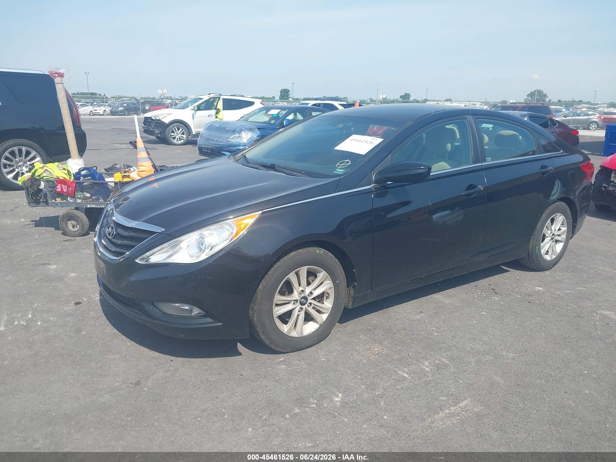 2013 Hyundai Sonata Gls Black vin: 5NPEB4AC3DH801613