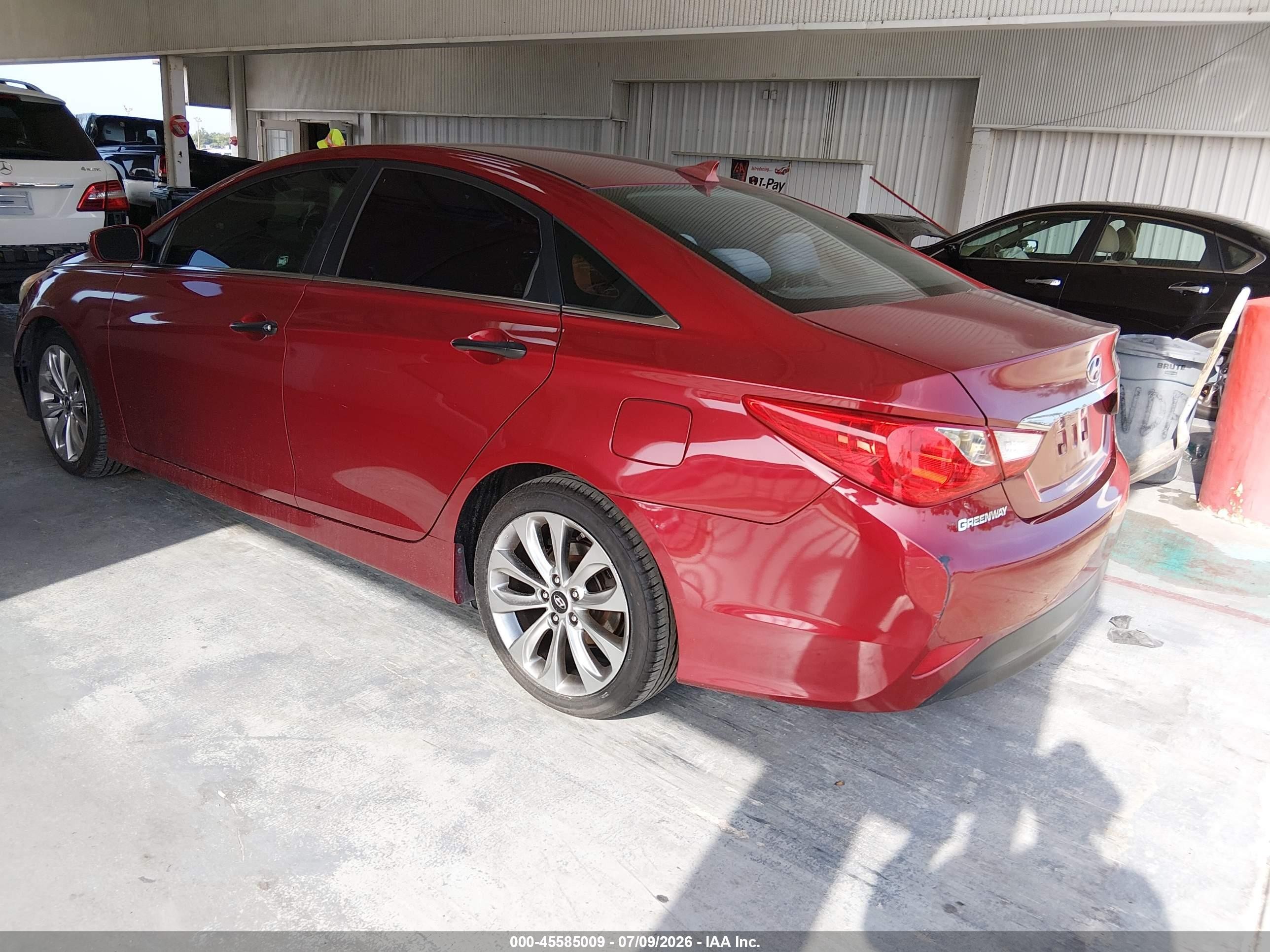 2014 Hyundai Sonata Gls Red vin: 5NPEB4AC3EH821359